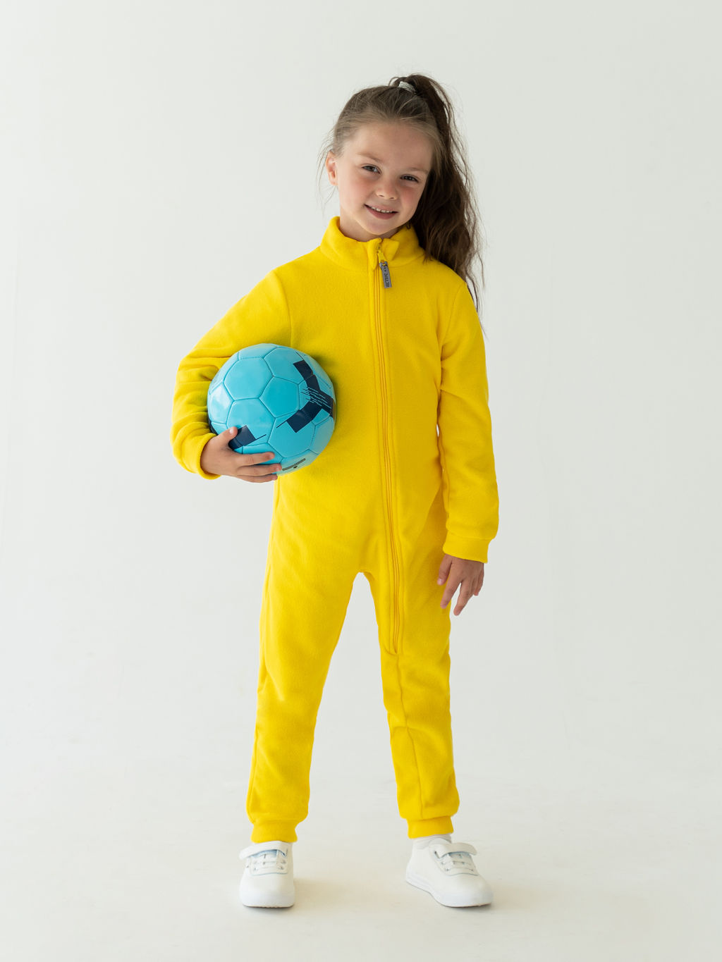 Комбинезон детский флисовый желтый
