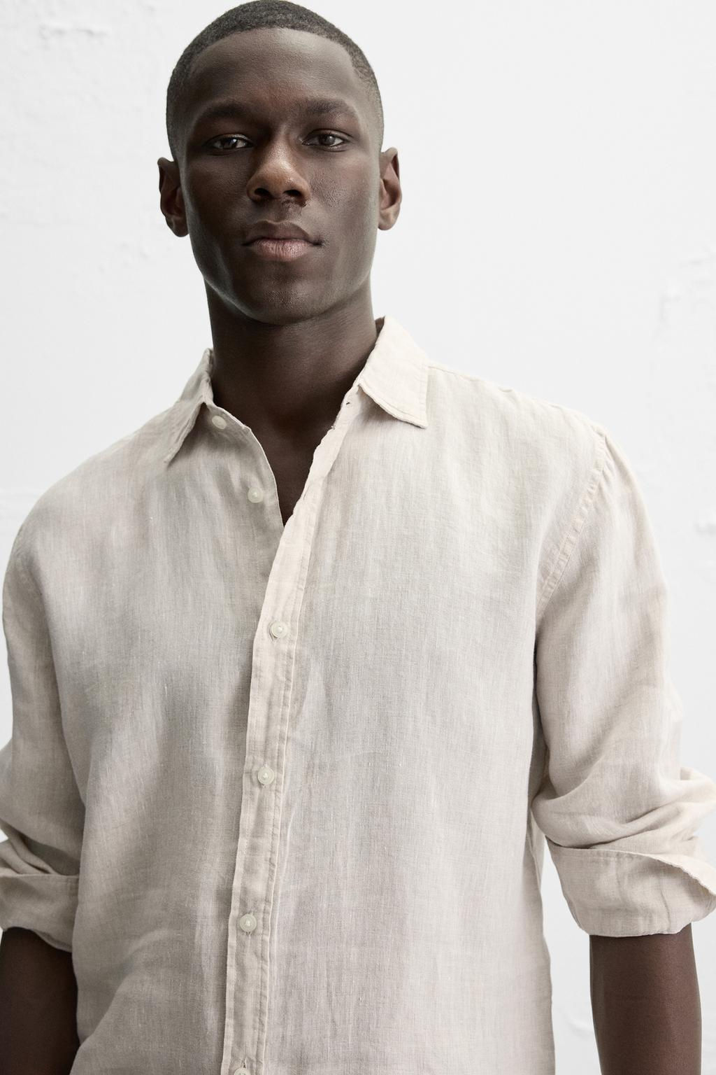 100% LINEN SHIRT - Zara фото 13