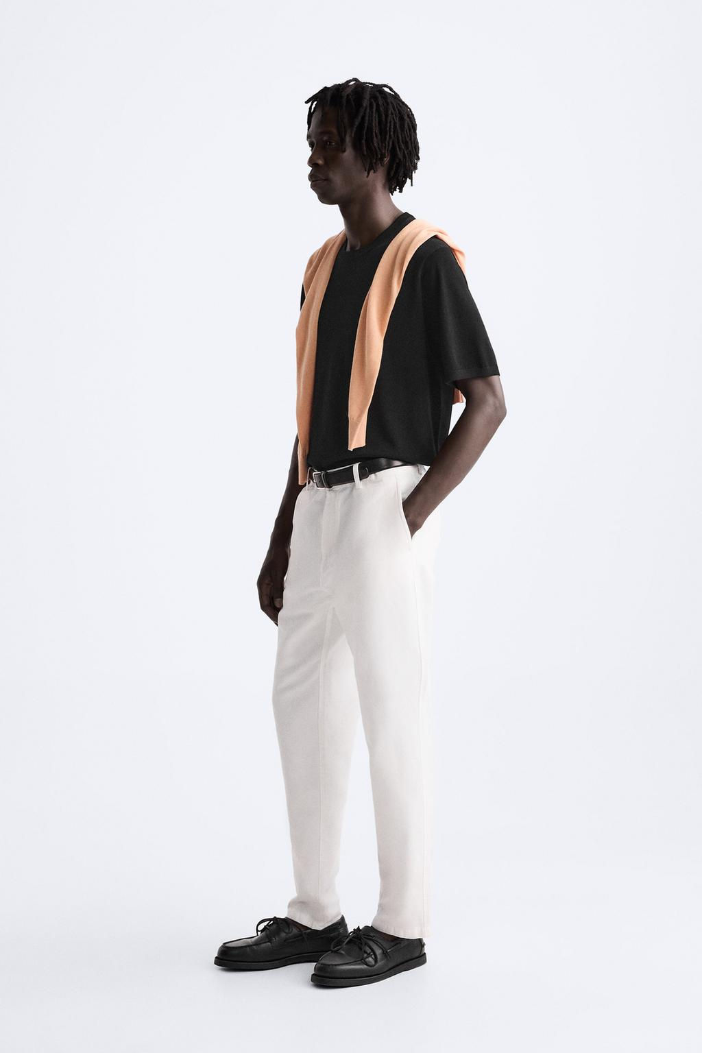 KNIT COTTON - SILK T-SHIRT - Zara фото 12