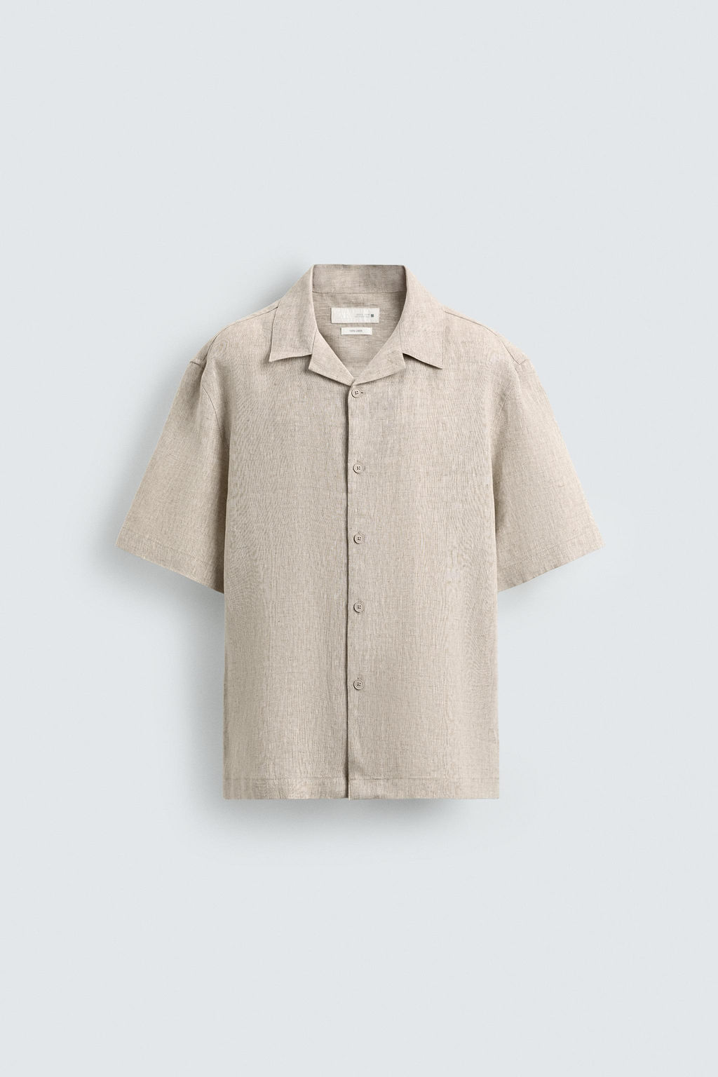 100% LINEN RELAXED FIT SHIRT - Zara фото 14
