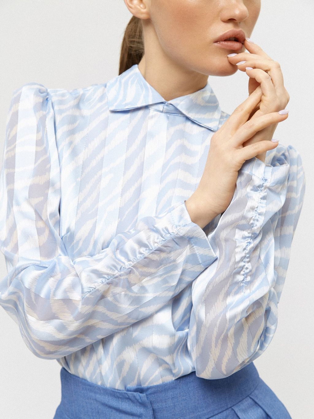 Conso/PR 200423 - blue Блуза