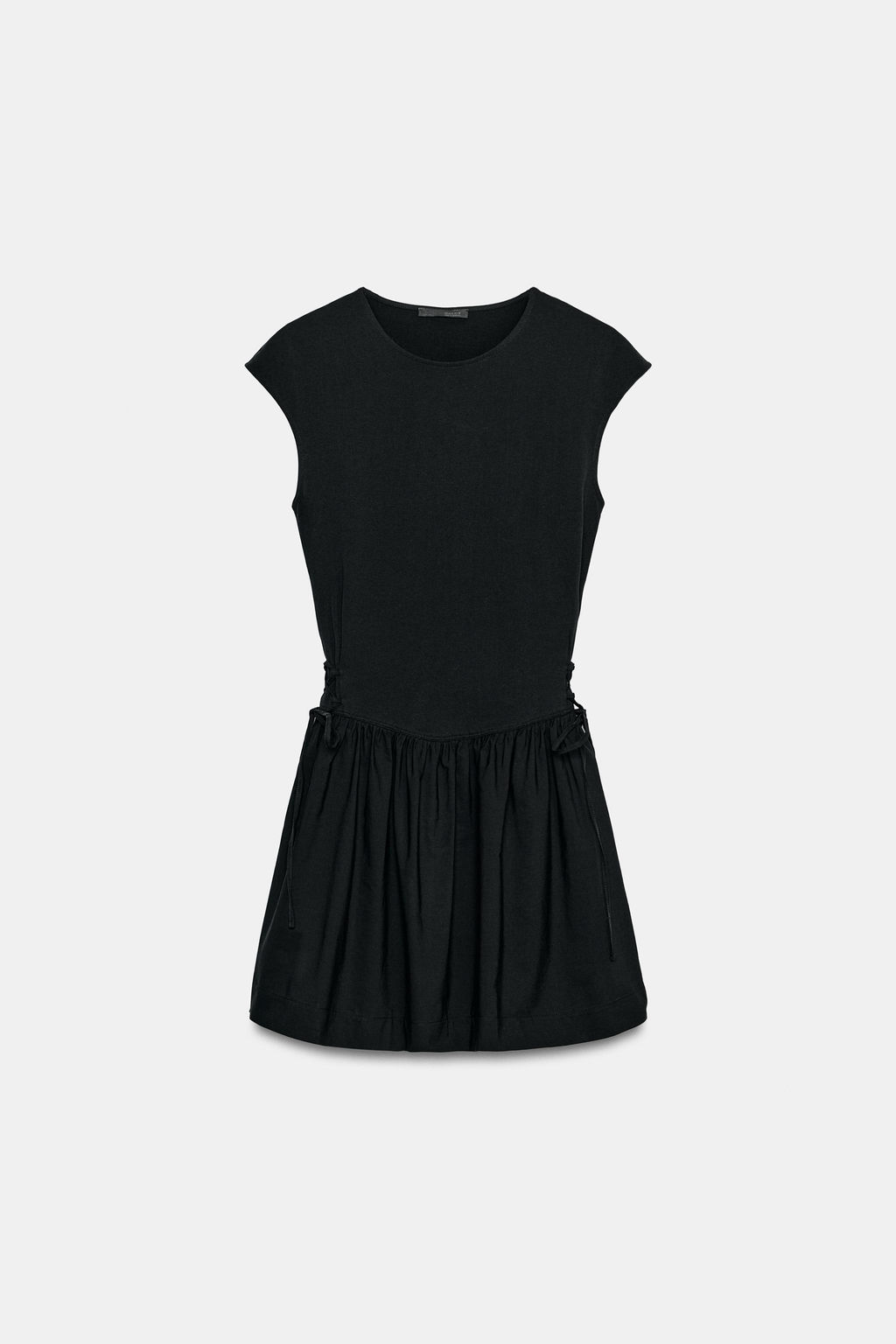 VESTIDO CORTO COMBINADO / Negro - Zara фото 5