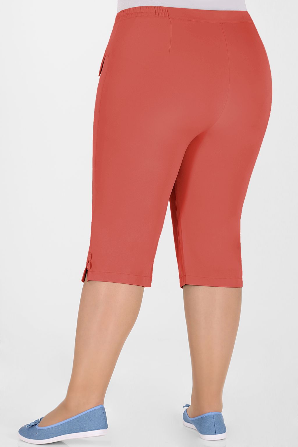 Капри женские недорогие коралловые - Almond фото 2