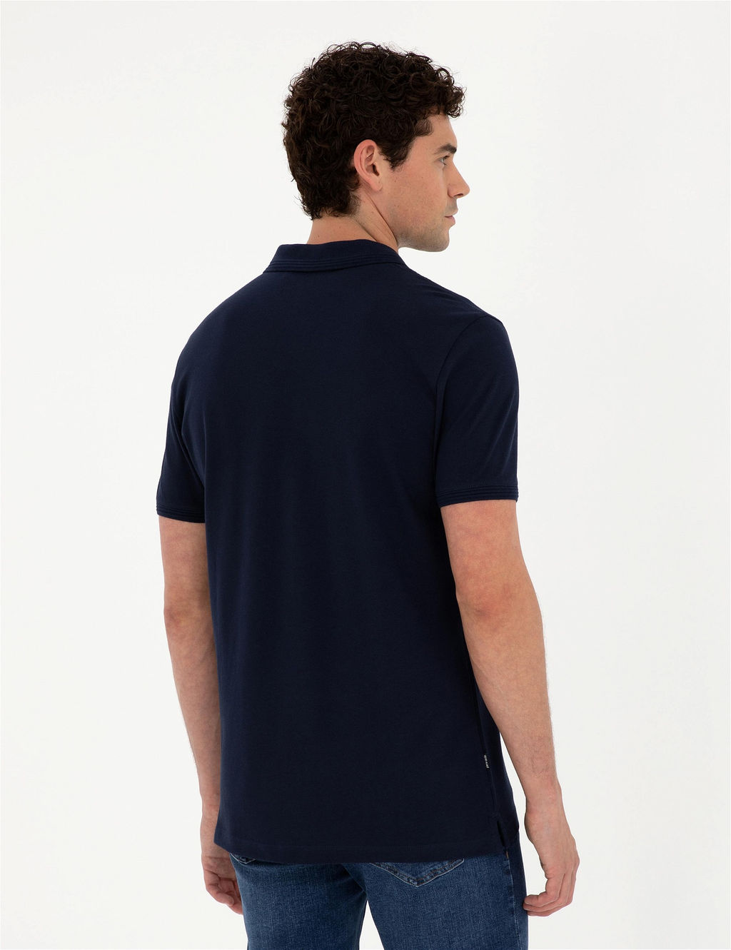 Lacivert Regular Fit Basic Ti__rt - Pierre cardin фото 5