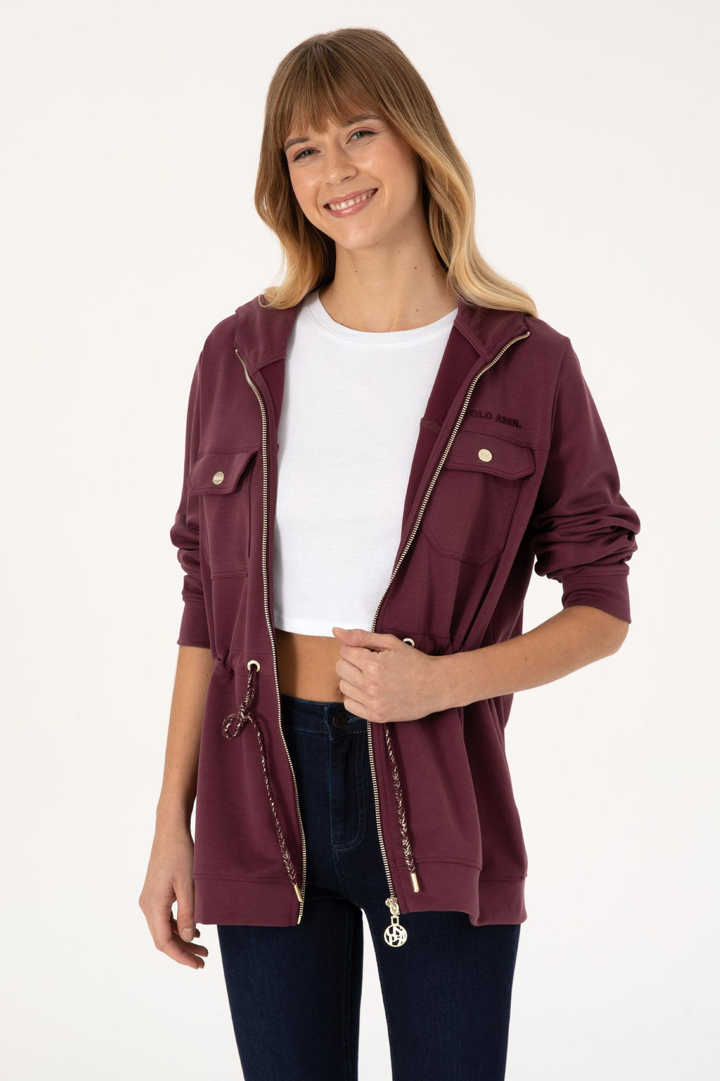 Kad_n Bordo Sweatshirt - U.s. polo assn фото 3