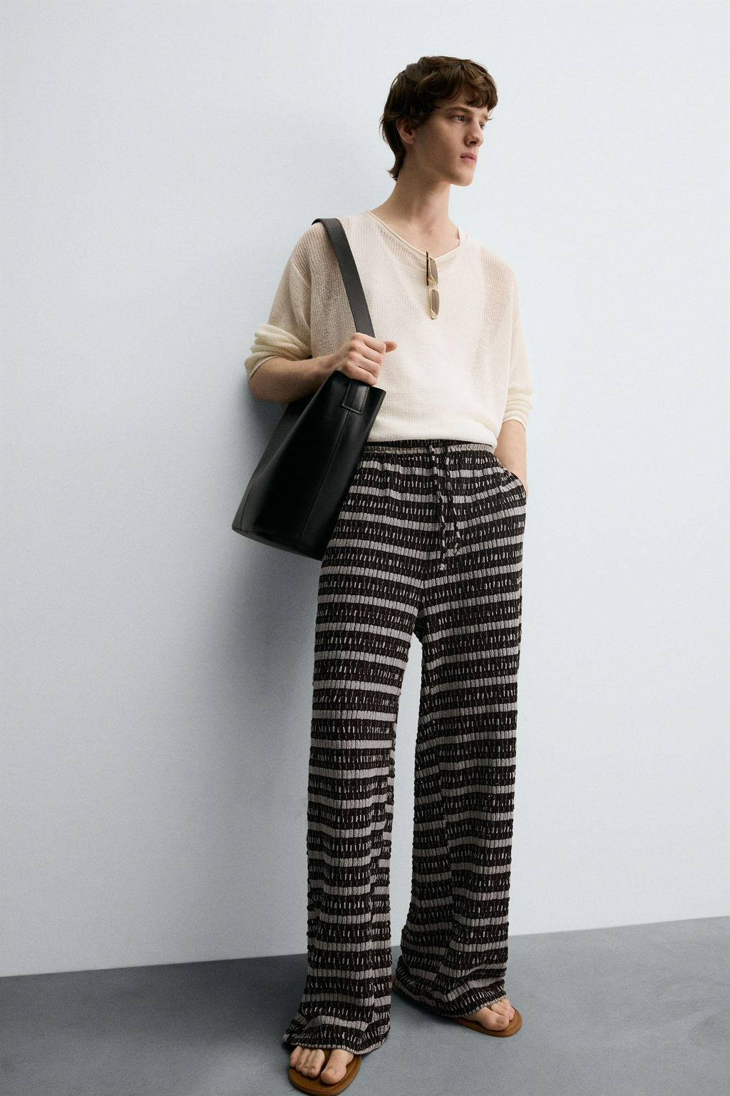 JACQUARD CUTWORK TROUSERS - Zara фото 5