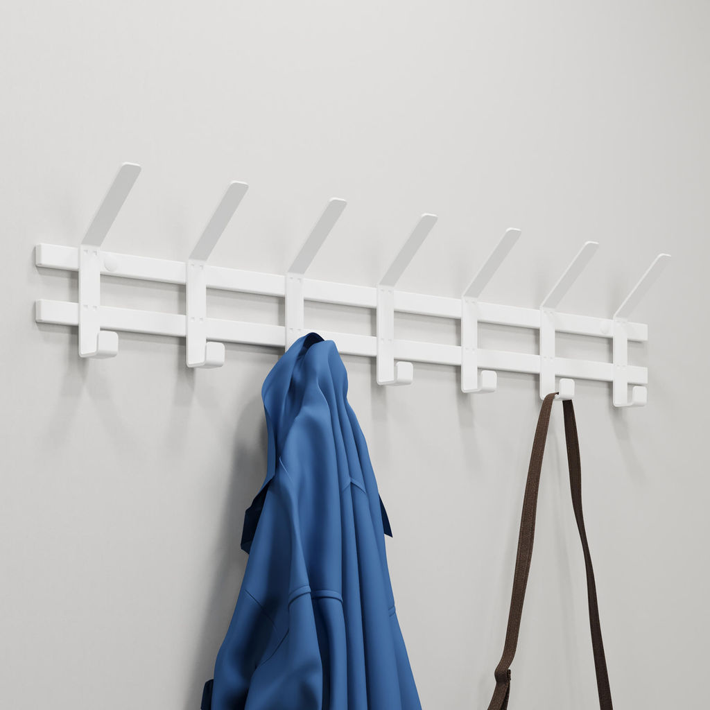 Вешалка настенная "Торонто 7", арт. ВНТ7/Б/Ч/ГР