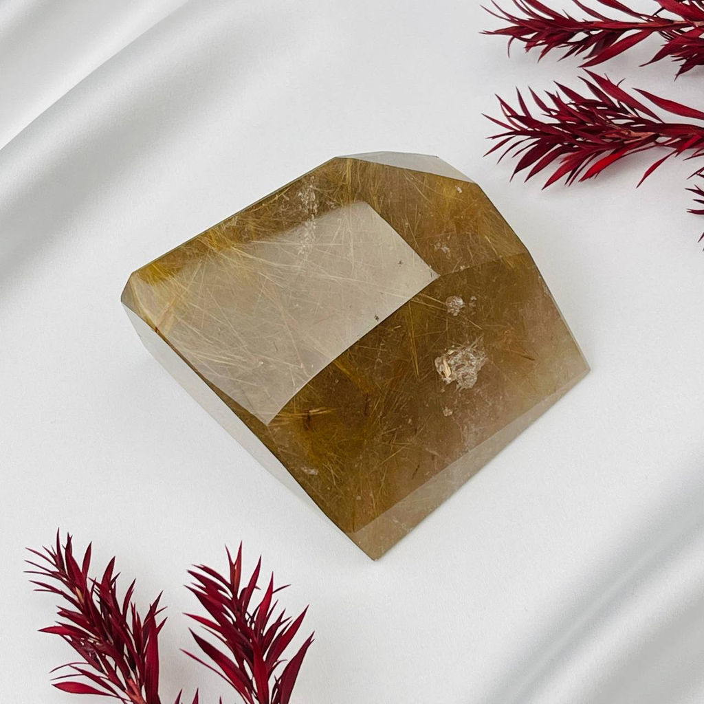 Кристалл из Рутиловго кварца Волосатик - Радуга самоцветов фото 3