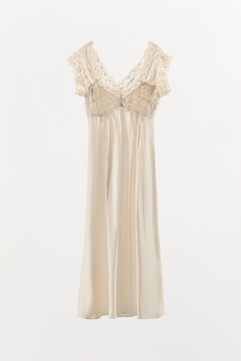 SATIN LACE CAMISOLE DRESS - Zara фото 3