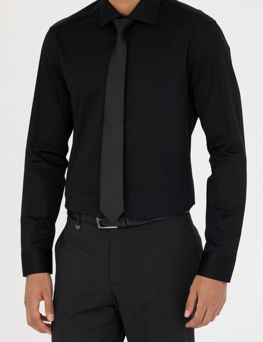 Siyah Slim Fit Uzun Kollu G_mlek