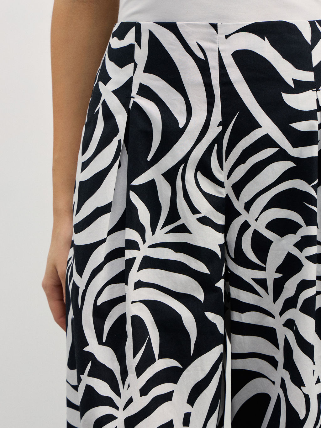 Брюки из хлопка с принтом / Zarina  фото 5