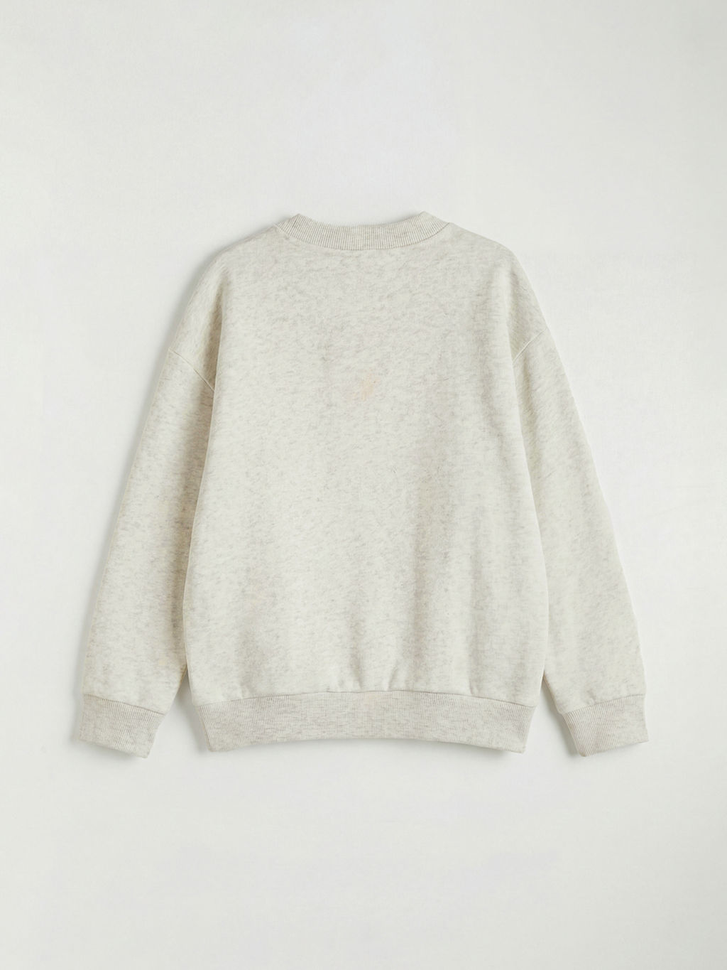 Bisiklet Yaka Bask?l? Erkek ?ocuk Sweatshirt