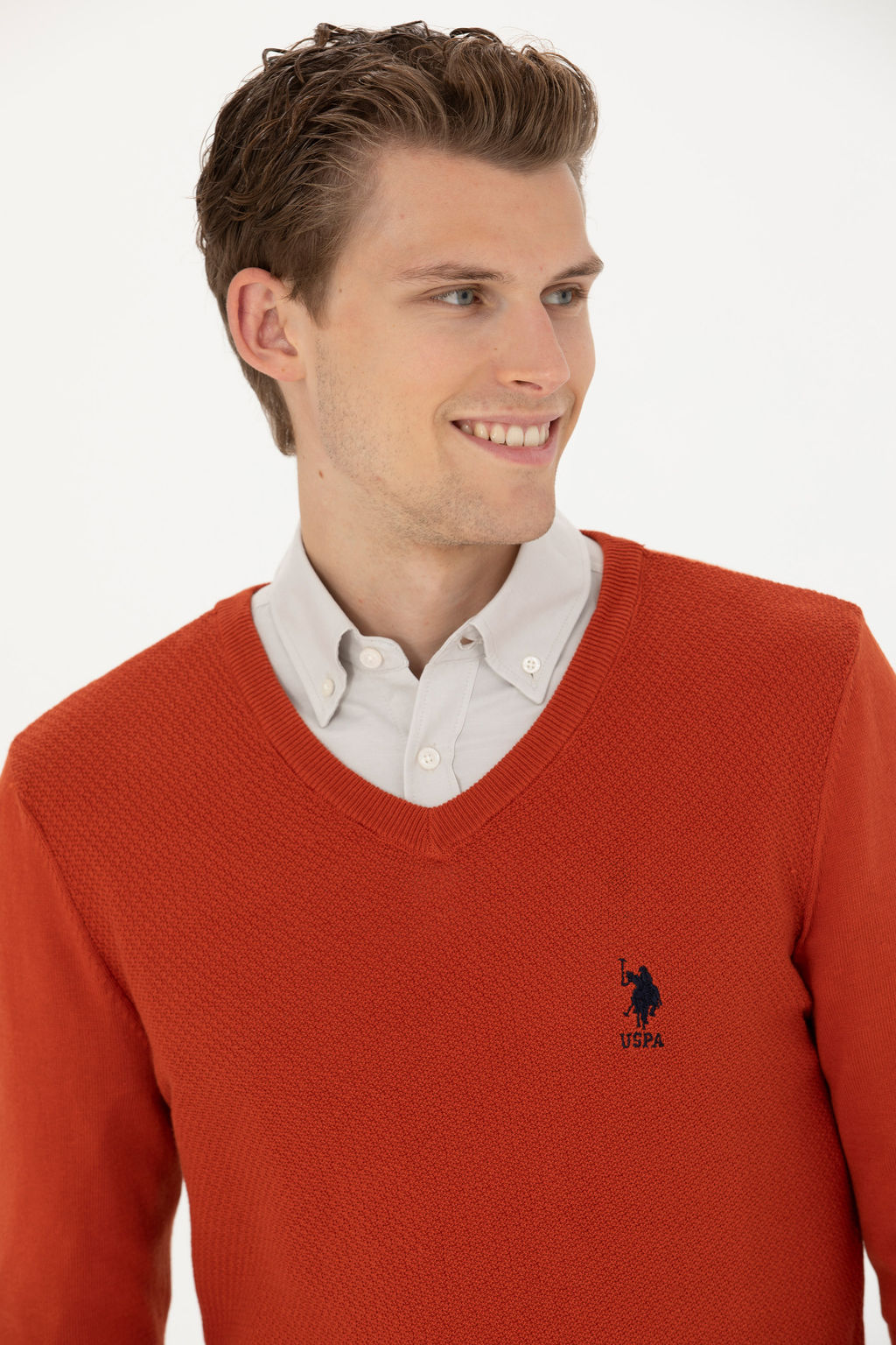 Мужской базовый свитер с плиткой Неожиданная скидка в корзине - U.s. polo assn фото 9