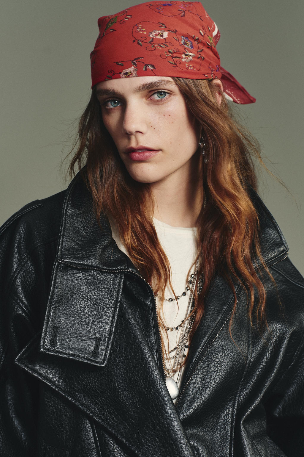 EMBROIDERED PRINT SCARF - Zara фото 3