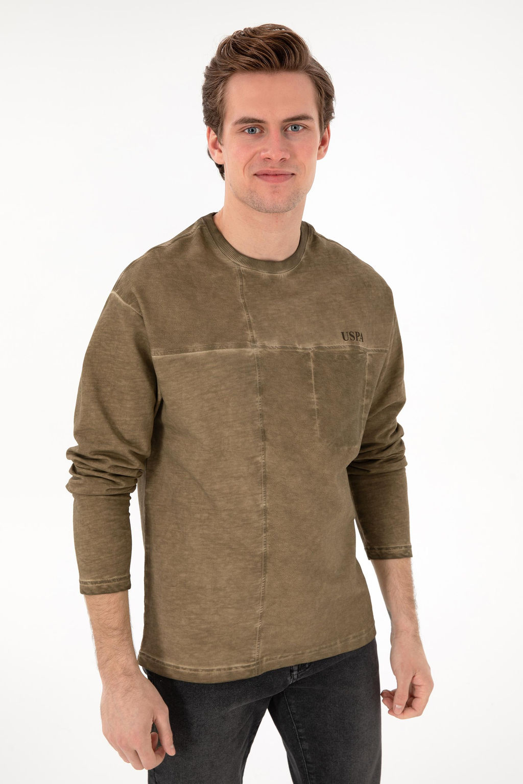 Скидка толстовка мужского хаки в корзине - U.s. polo assn фото 3