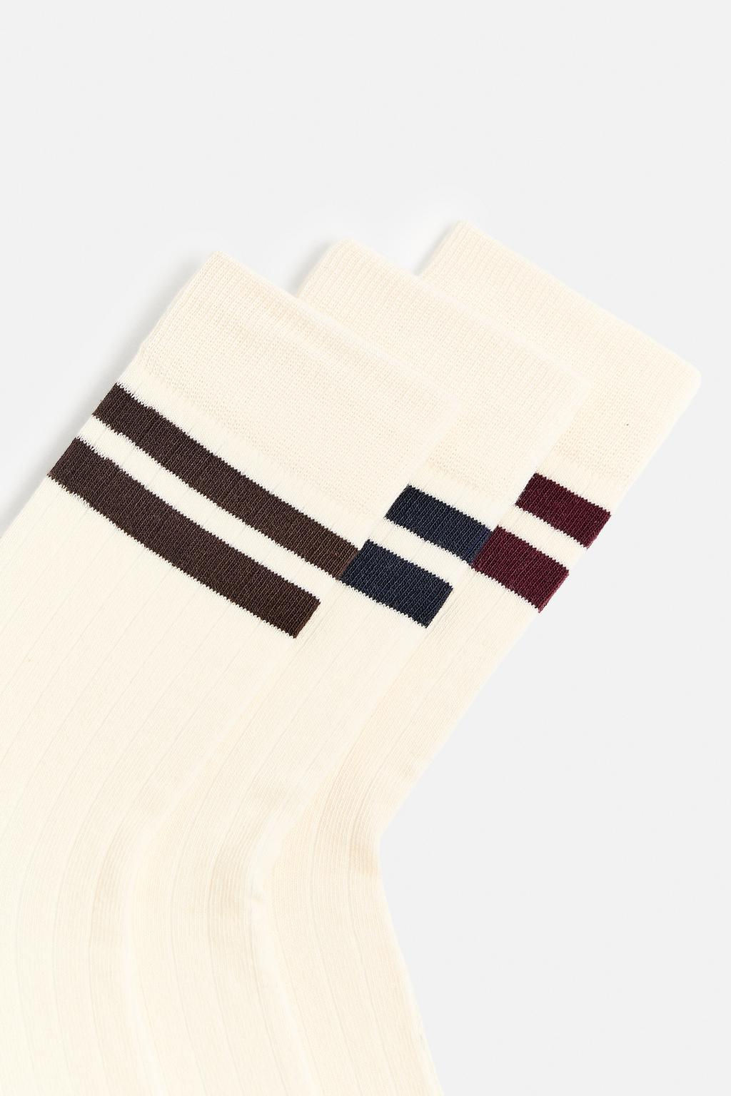 3-PACK OF STRIPED SOCKS - Zara фото 3