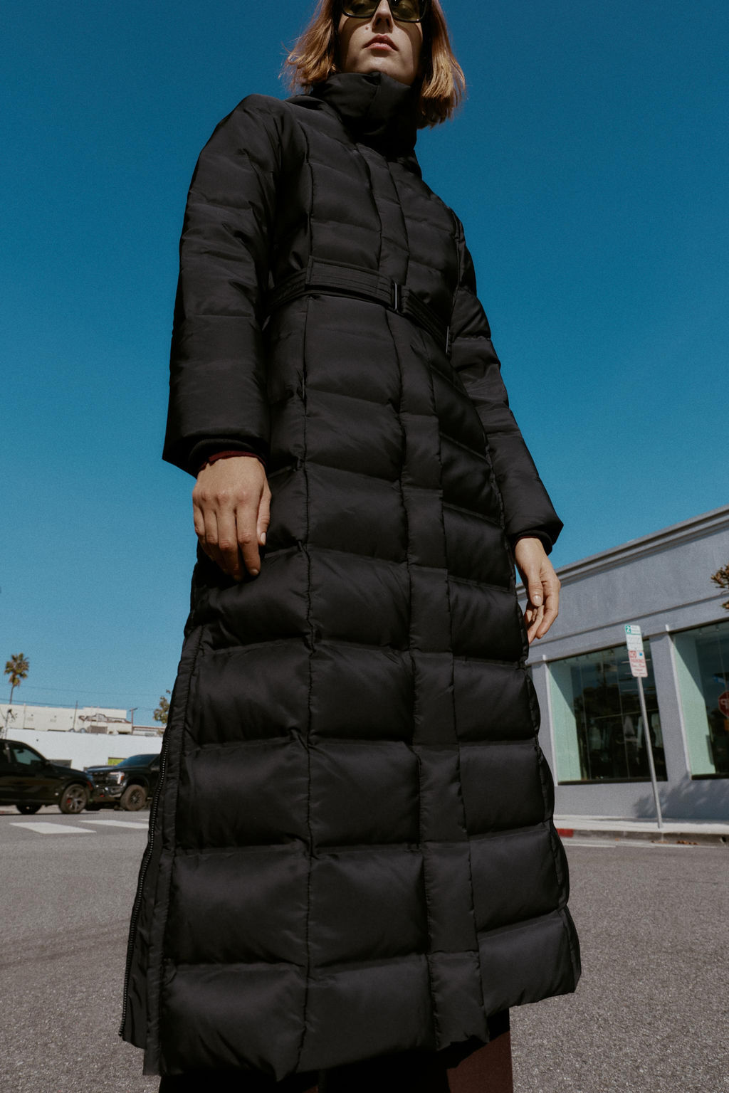 HOODED BELTED WATER-REPELLENT WINDPROOF DOWN PUFFER JACKET - Zara фото 13