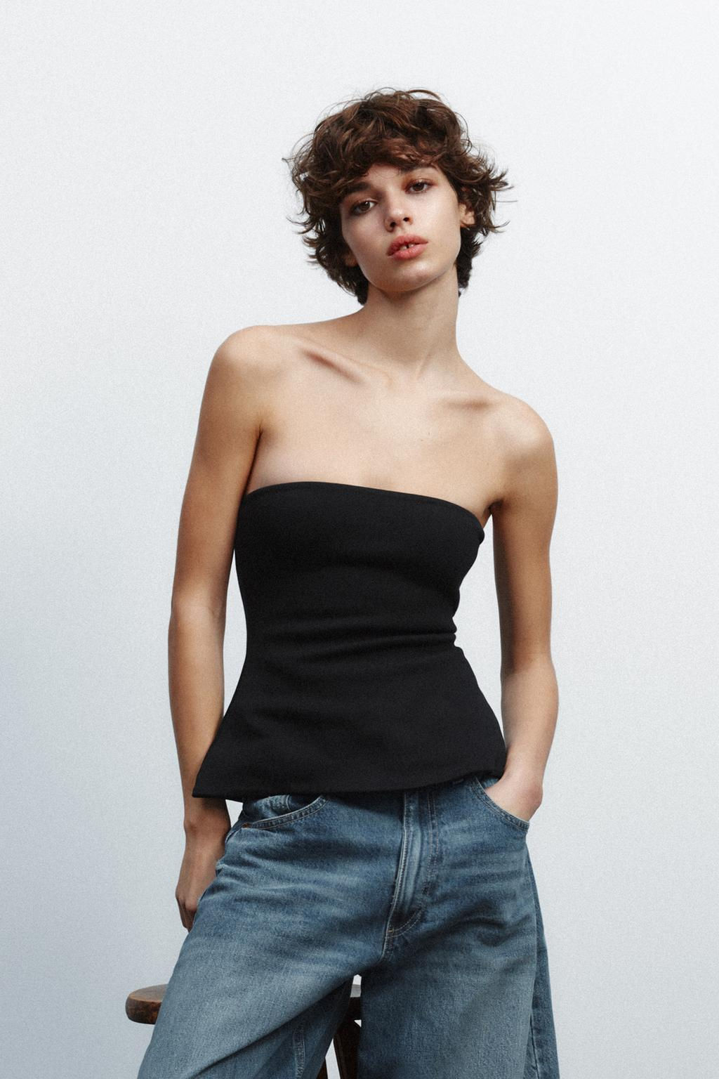 INTERLOCK BANDEAU TOP - Zara фото 4