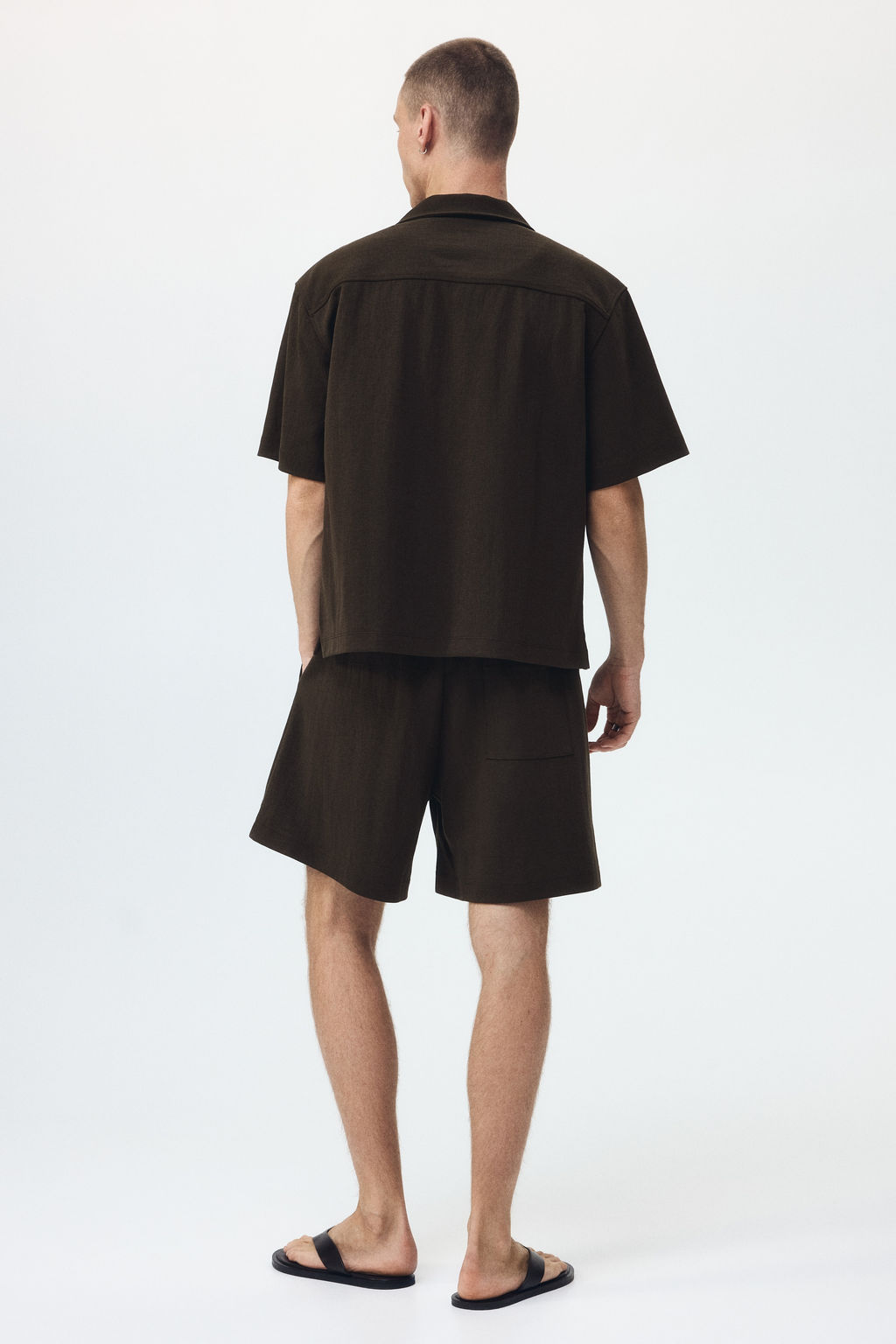 Pantal?n corto interlock Relaxed Fit - H&m фото 10