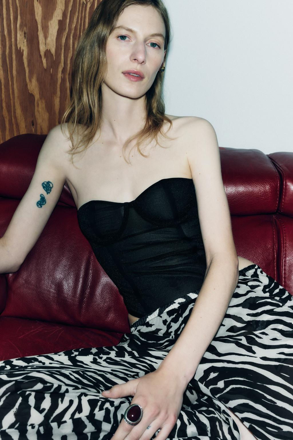 TULLE CORSET BODYSUIT - Zara фото 3