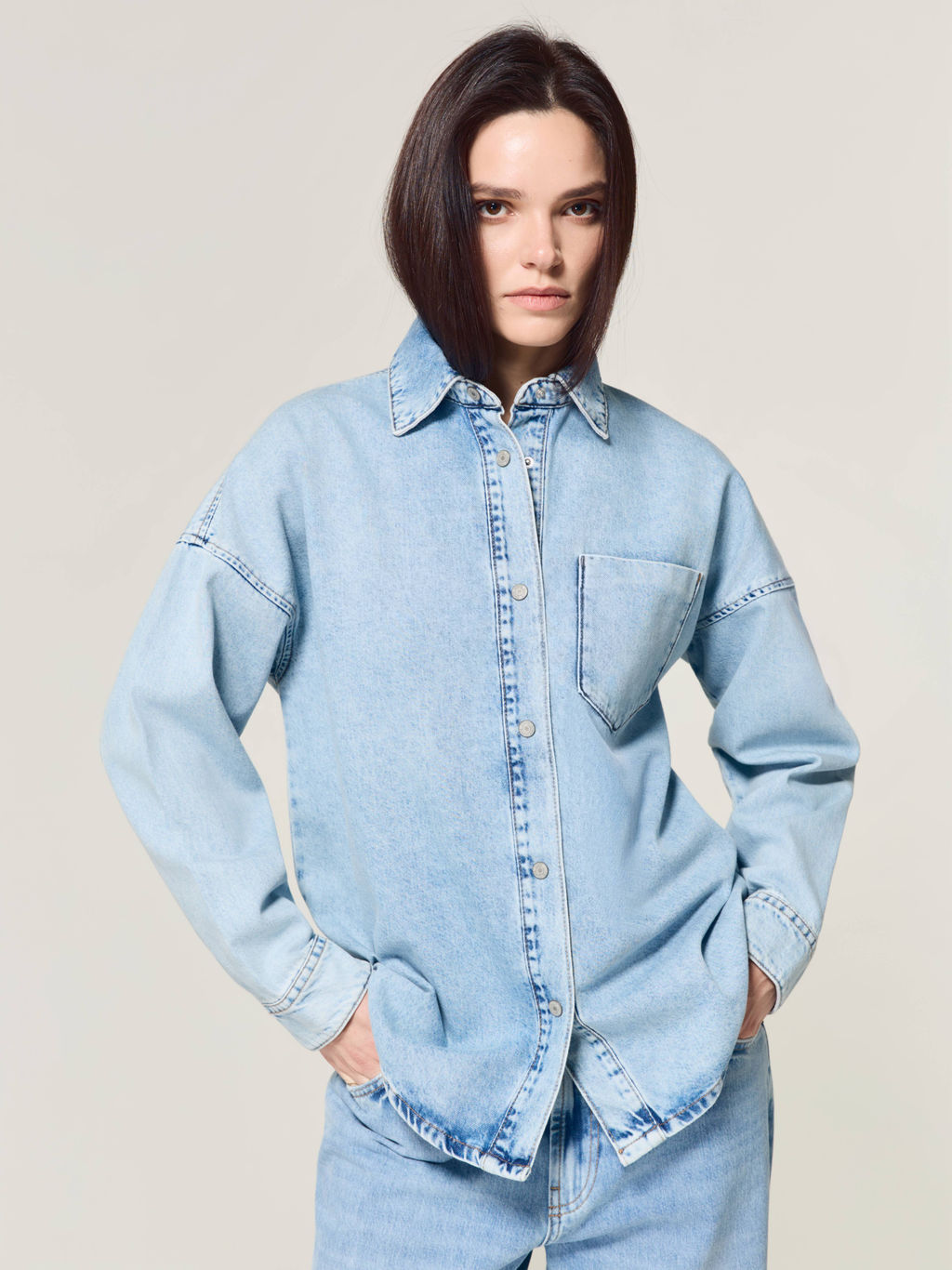 CONTE CON-925 Ветровка джинсовая женская light blue