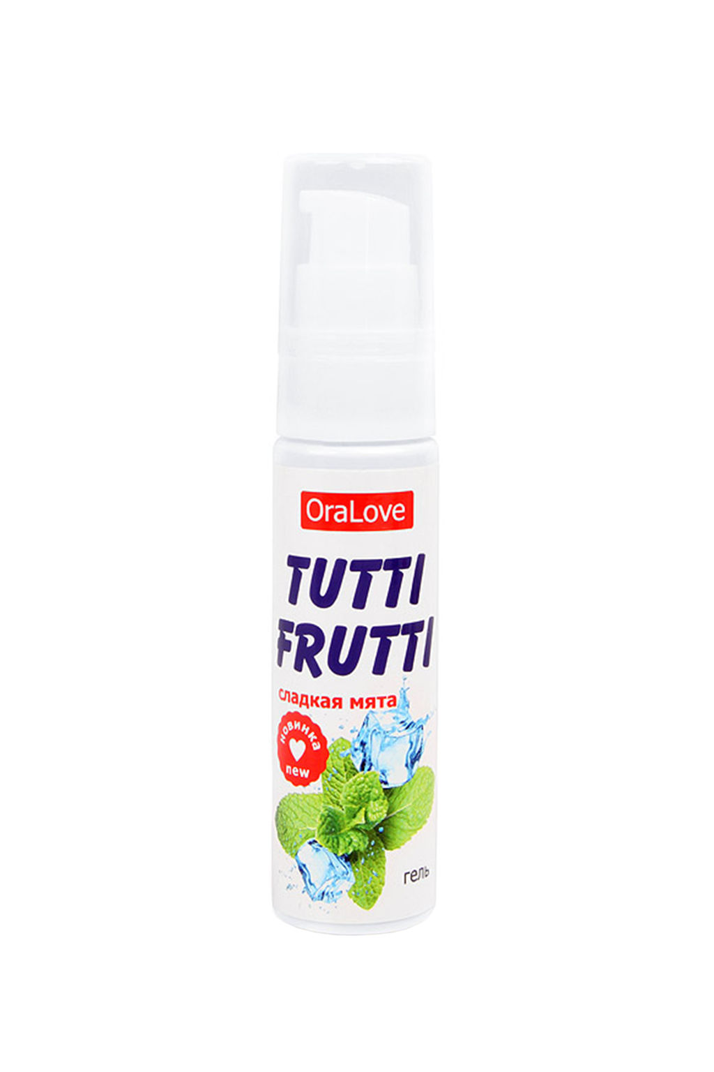 Съедобная гель-смазка TUTTI-FRUTTI для орального секса со вкусом сладкой мяты 30г - Биоритм фото 2
