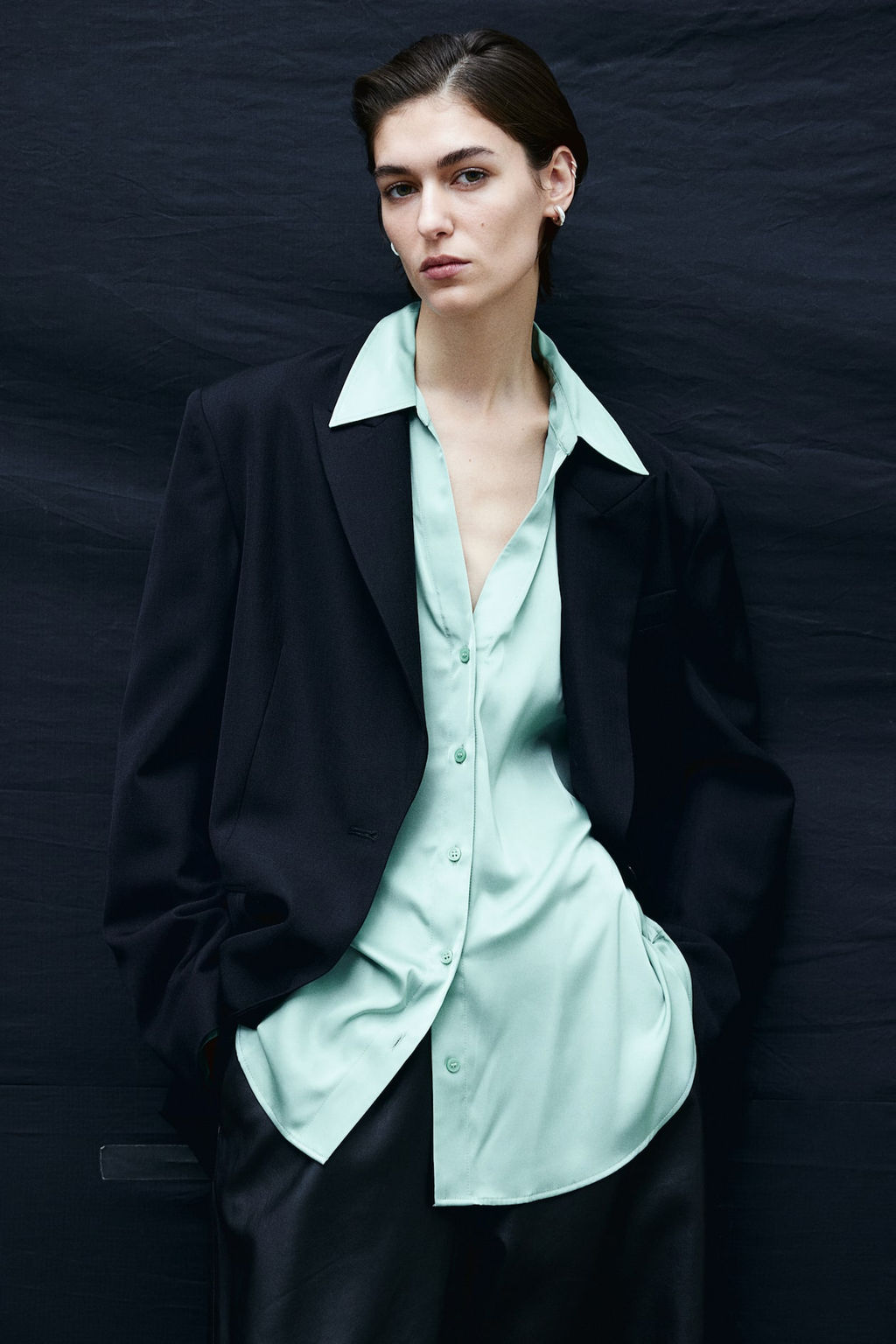 Blusa con escote de pico