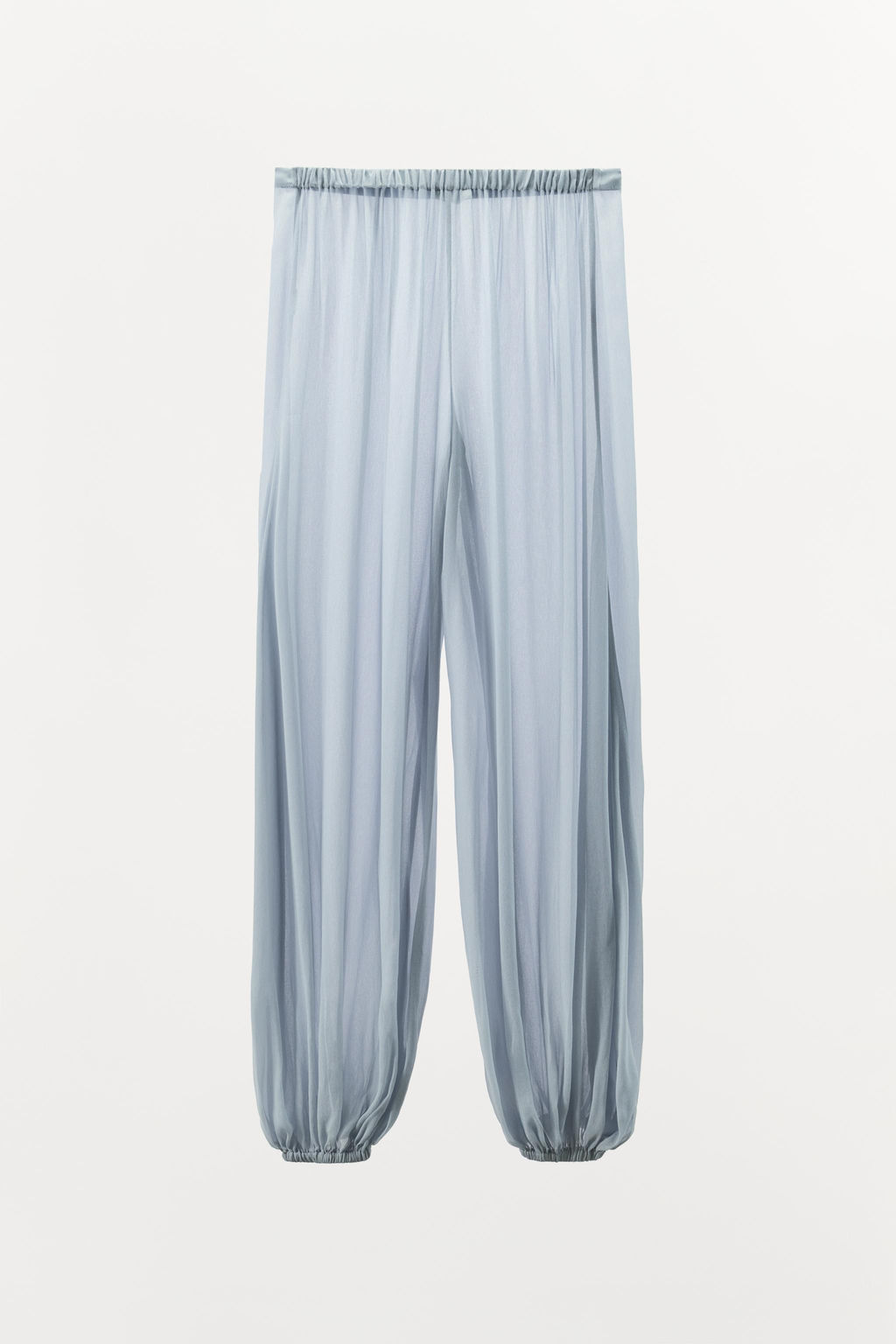 SEMI-SHEER BALLOONED TROUSERS - Zara фото 4