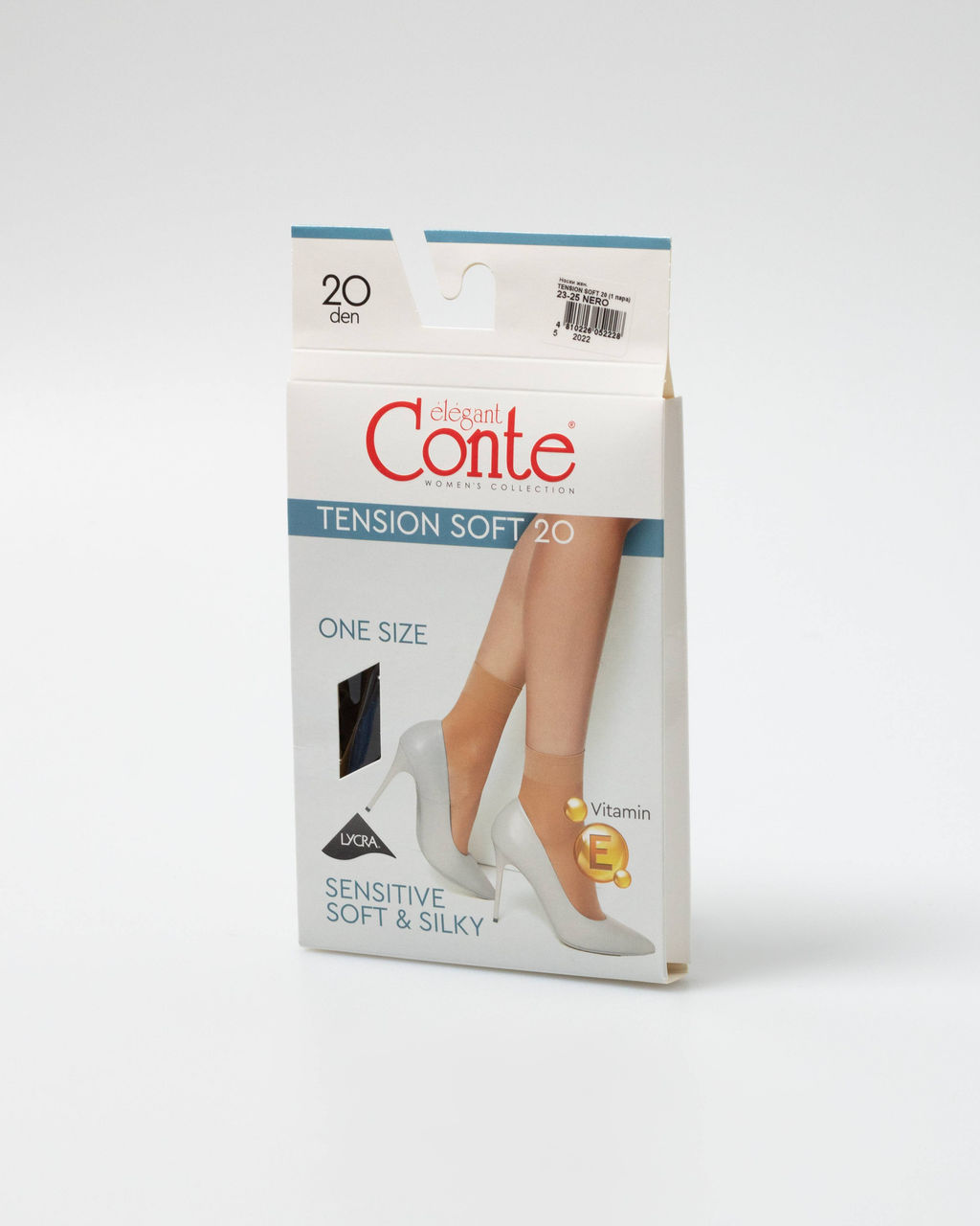 Цена за 2 пары. Носки Удлиненные CONTE TENSION SOFT 20 (1 пара) nero - Conte elegant фото 15
