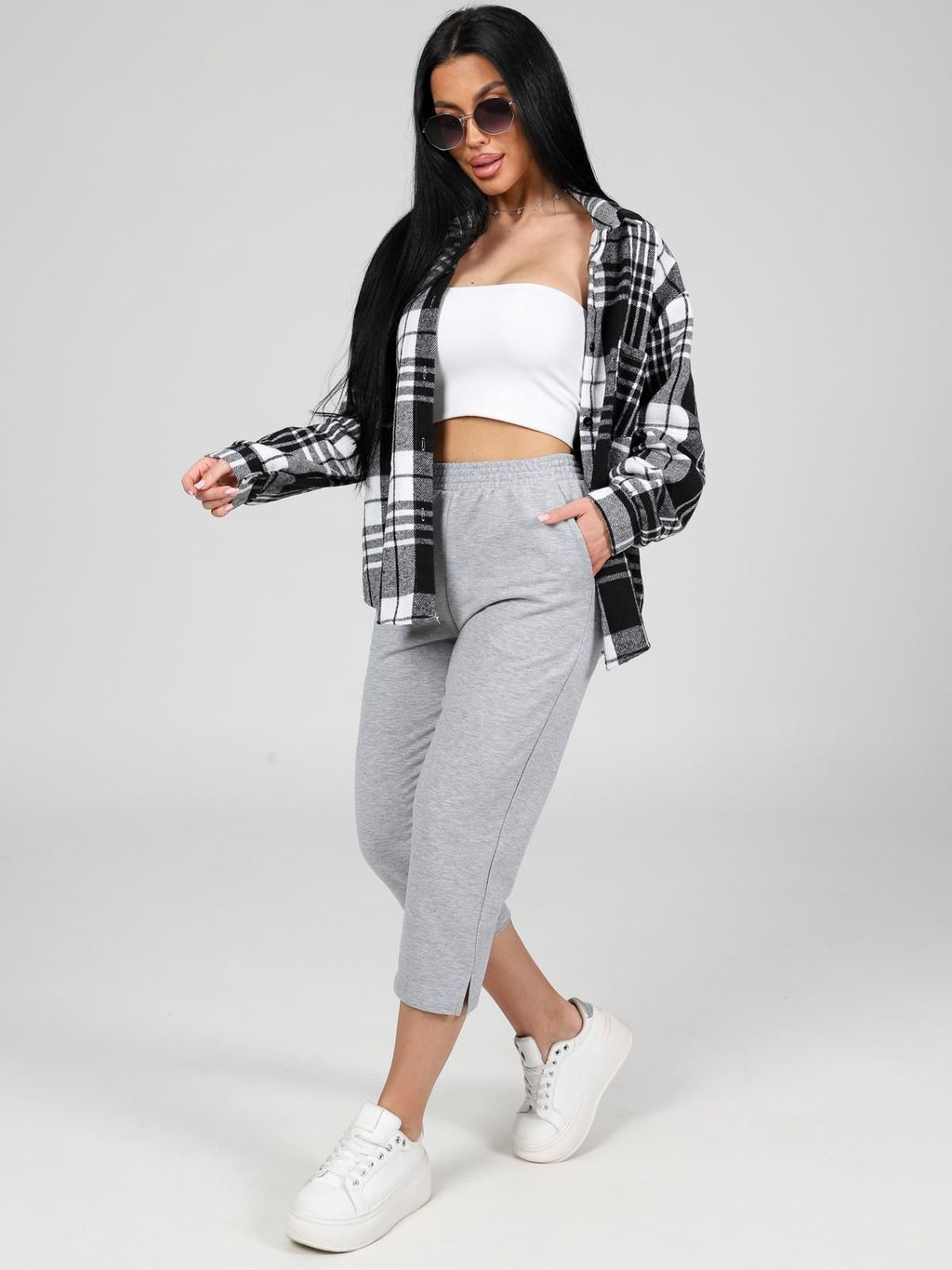 IV-CAPRIZ Финикс - бриджи из футера с лайкрой  фото 35