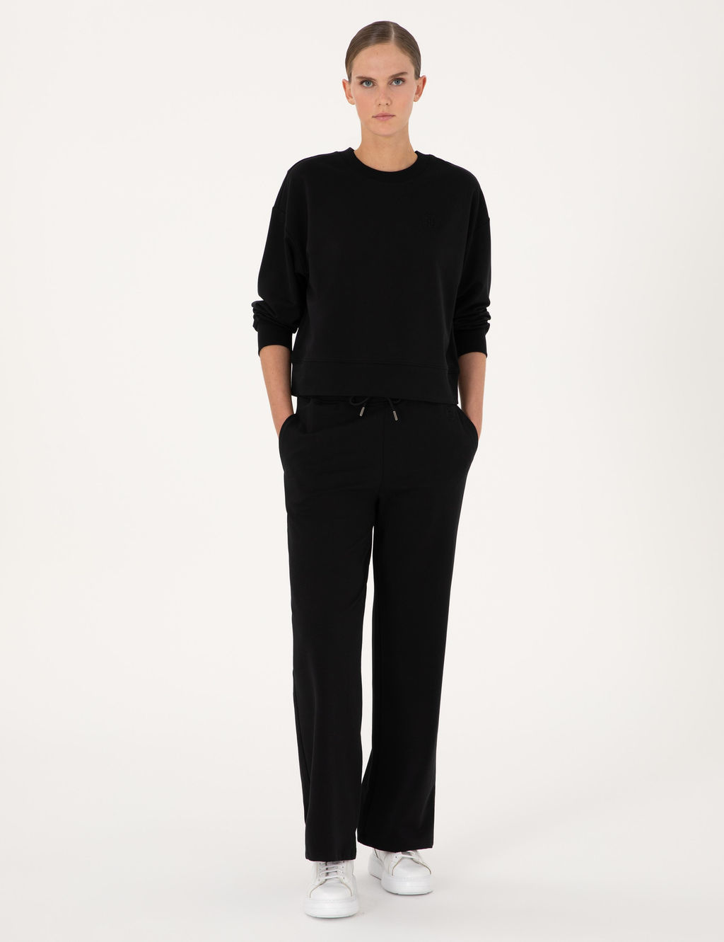 Siyah Oversize Sweatshirt - Pierre cardin фото 4