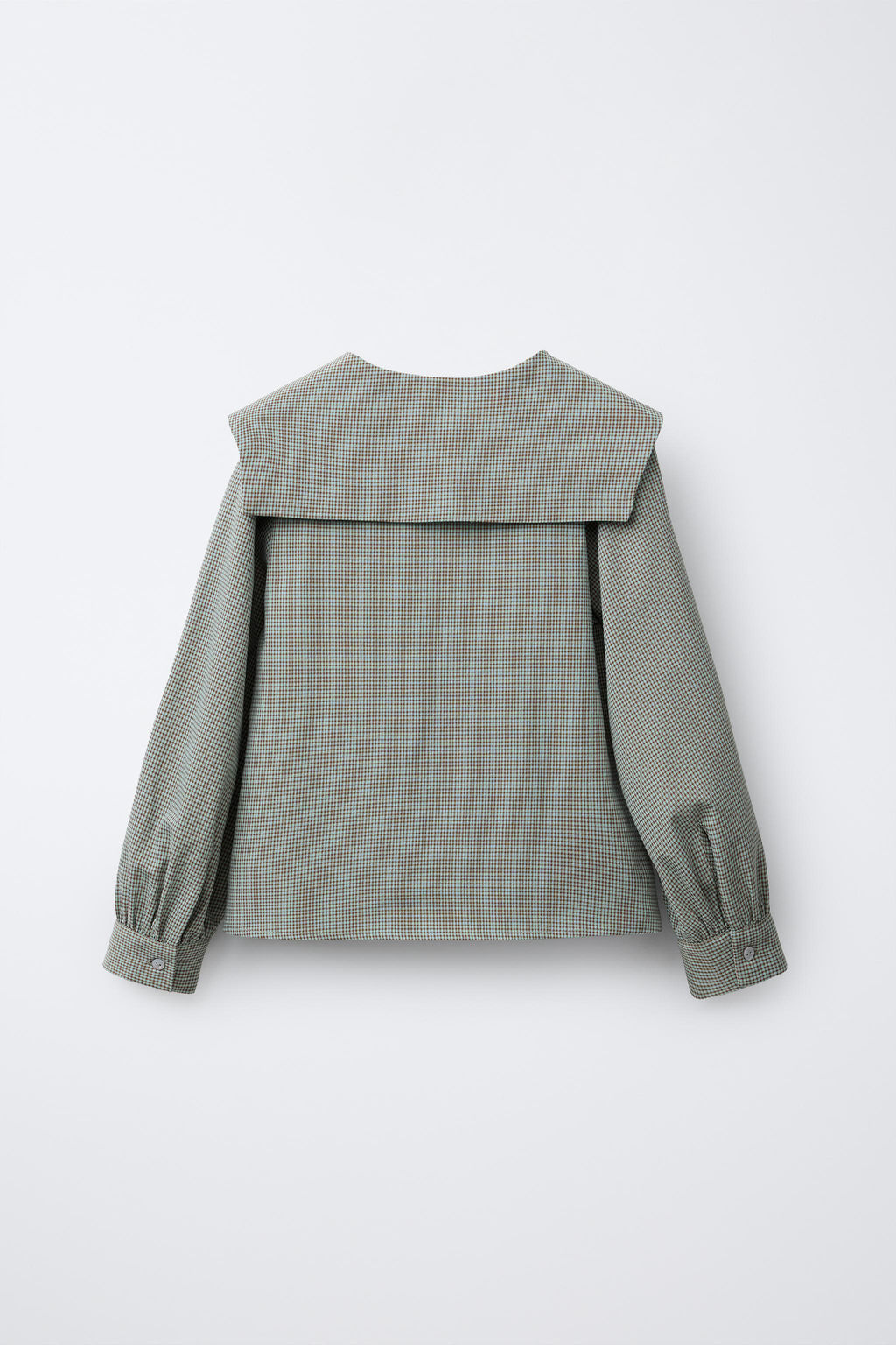 GINGHAM SHIRT WITH PETER PAN COLLAR - Zara фото 2