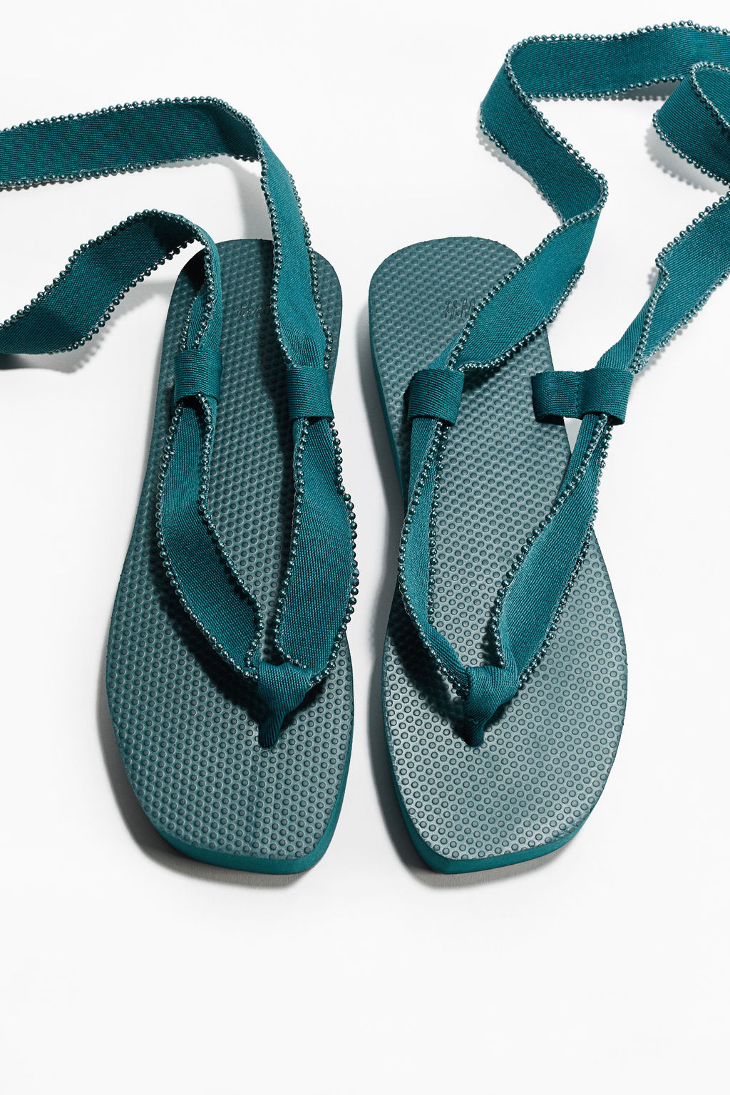 Chancletas de plataforma con lazada - H&m фото 7