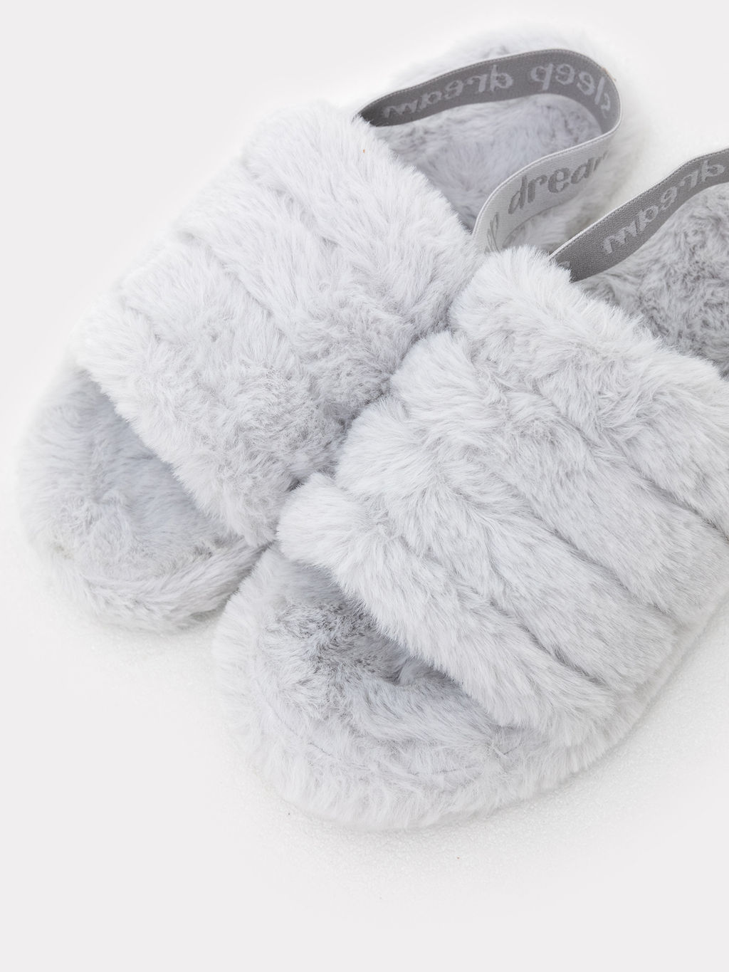 Женские домашние тапочки в светло-сером цвете - Mark formelle фото 2