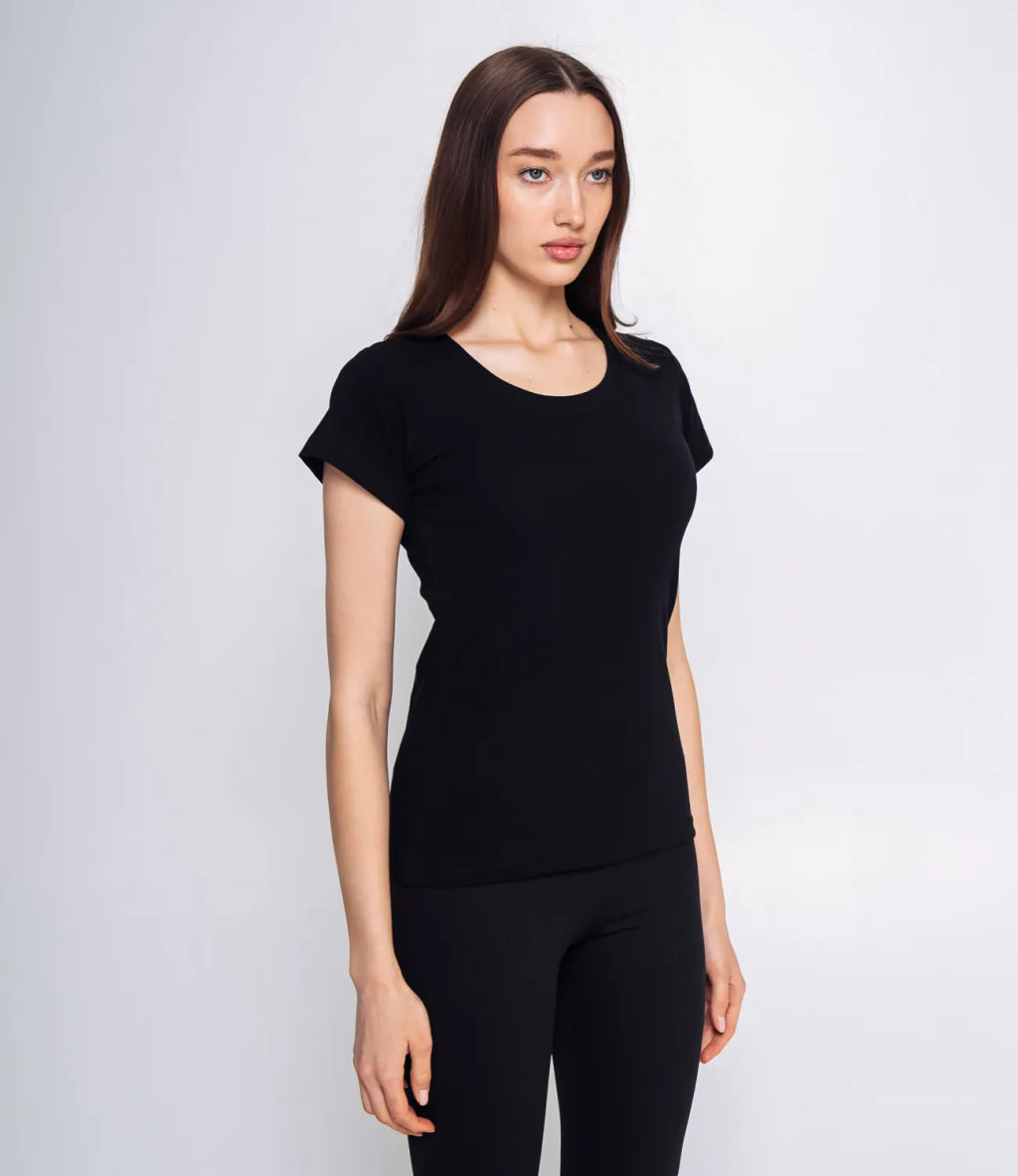 Футболка #ОКТ075003, чёрный