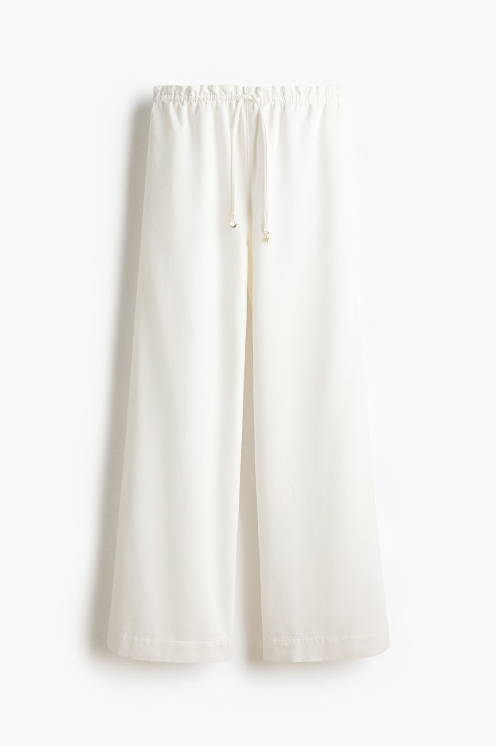 Pantal?n ancho con cintura paper bag - H&m фото 3