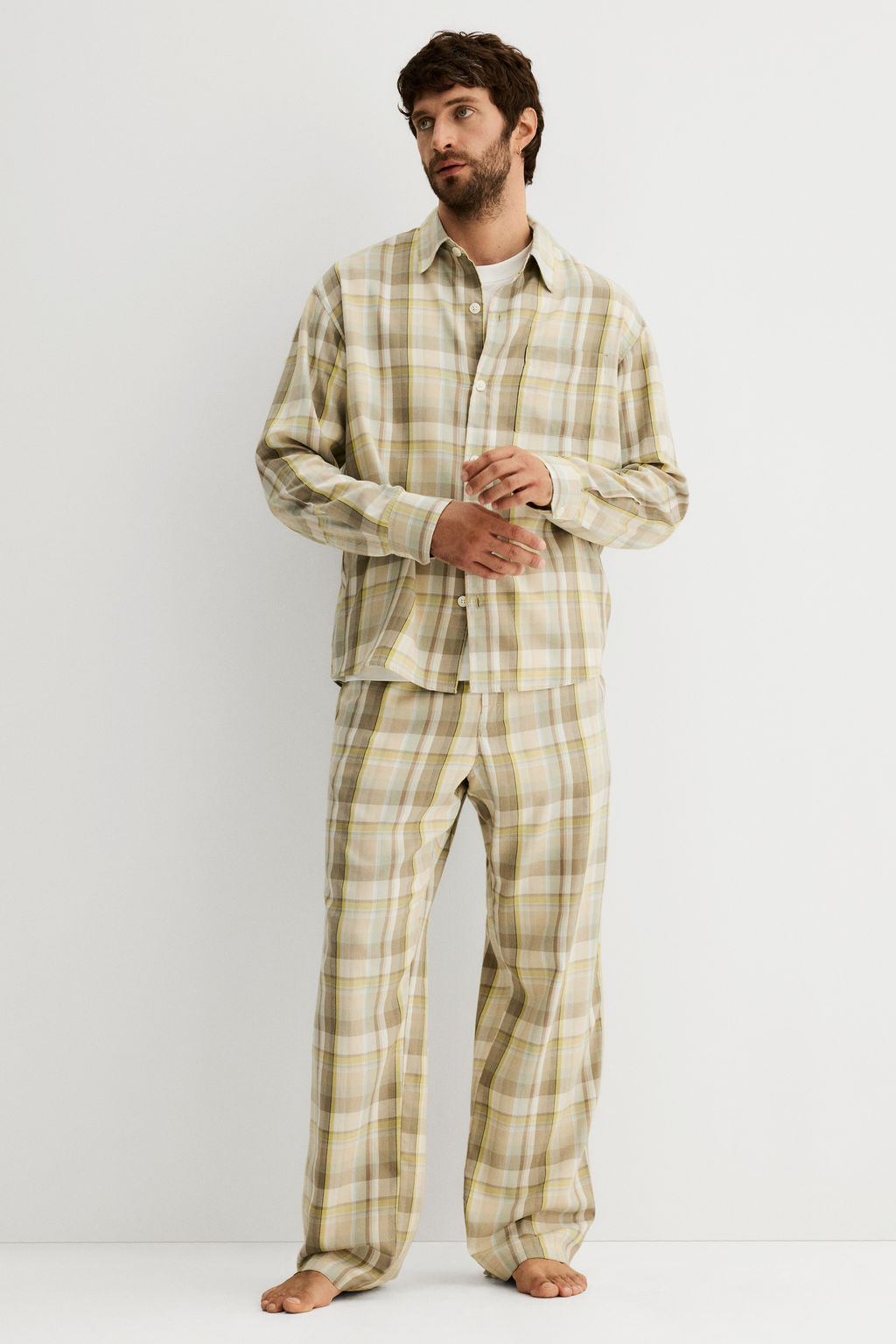 Pijama de dos piezas en mezcla de lyocell - H&m фото 2