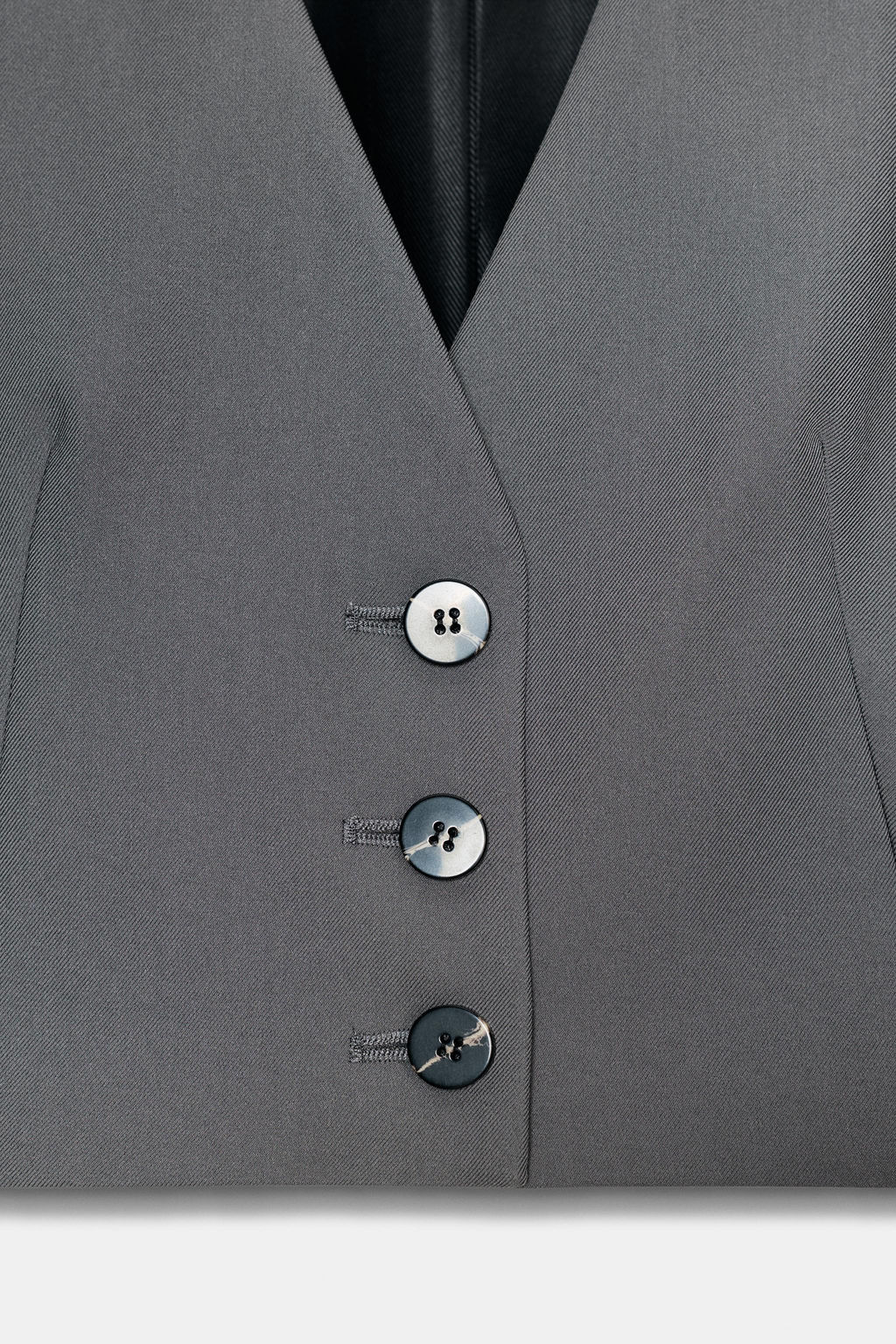 LAPEL-LESS CROPPED BLAZER - Zara фото 10