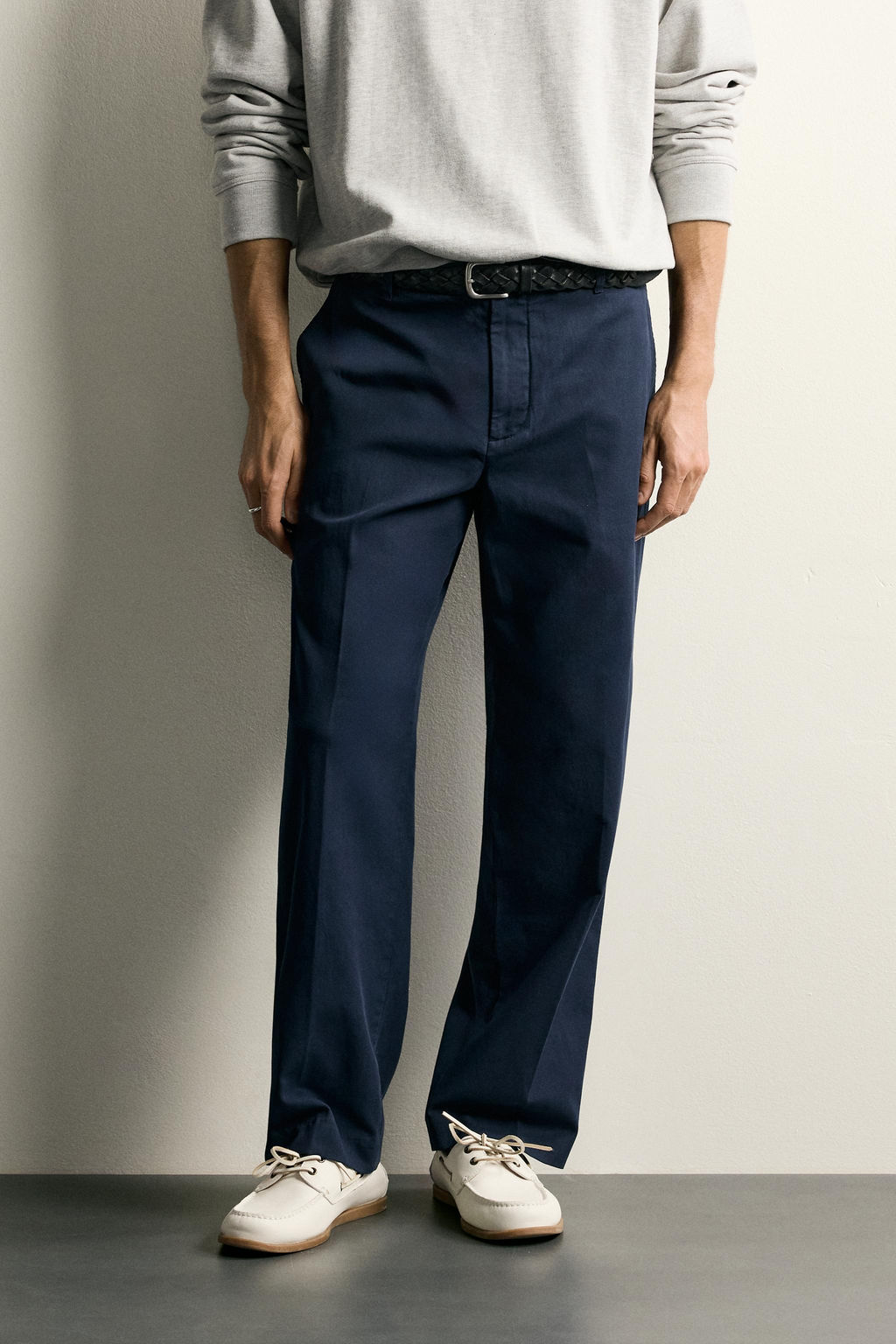PANTAL?N RELAXED FIT LAVADO / Azul - Zara фото 2
