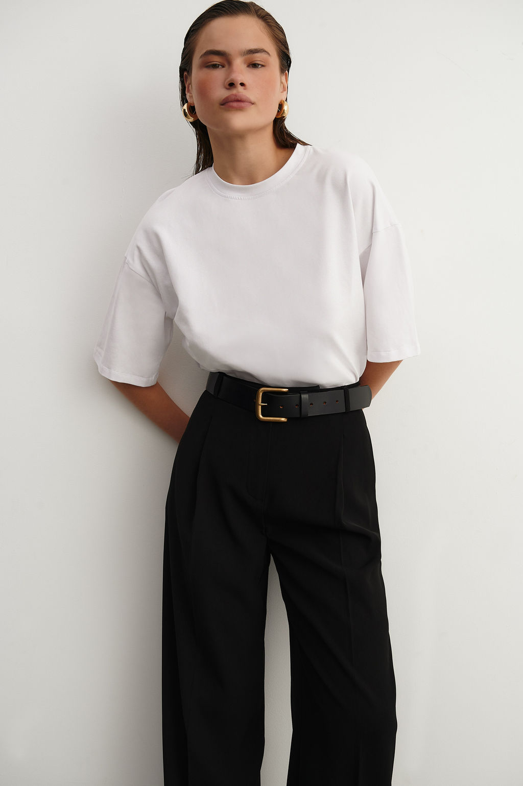 Брюки из костюмной ткани со складками - Mollis фото 3