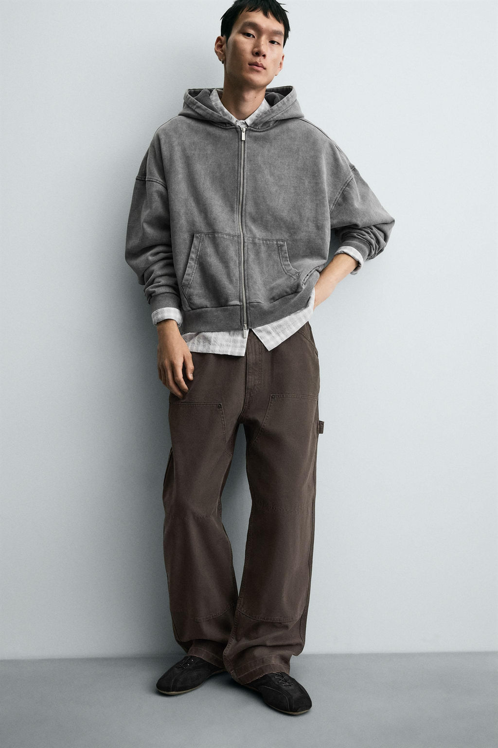 SPLATTER CARPENTER TROUSERS - Zara фото 5