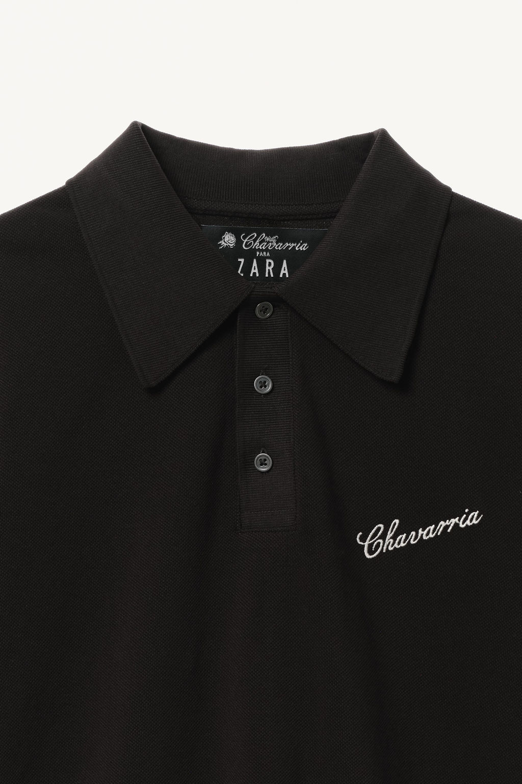 POLO SLIM FIT WILLY CHAVARRIA X ZARA / Negro  фото 3