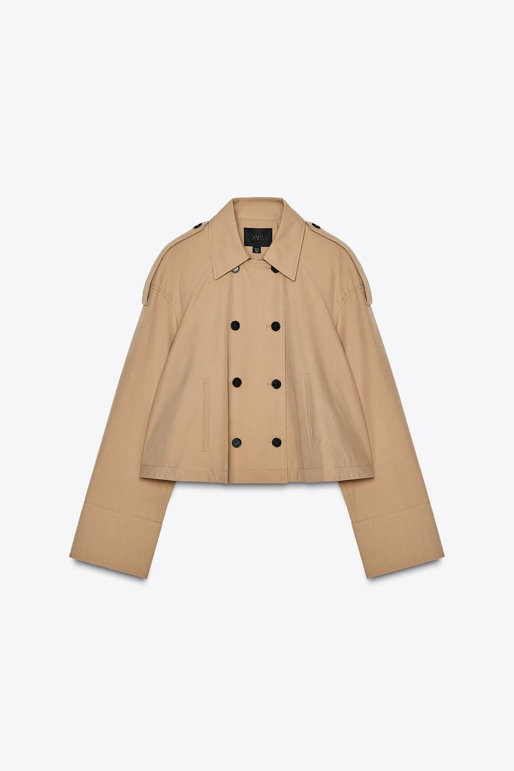 SHORT CAPE TRENCH COAT - Zara фото 8