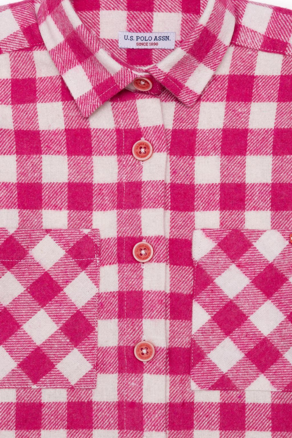 U. S. Polo Assn Рубашка с длинным рукавом цвета граната для девочек - U.s. polo assn фото 3