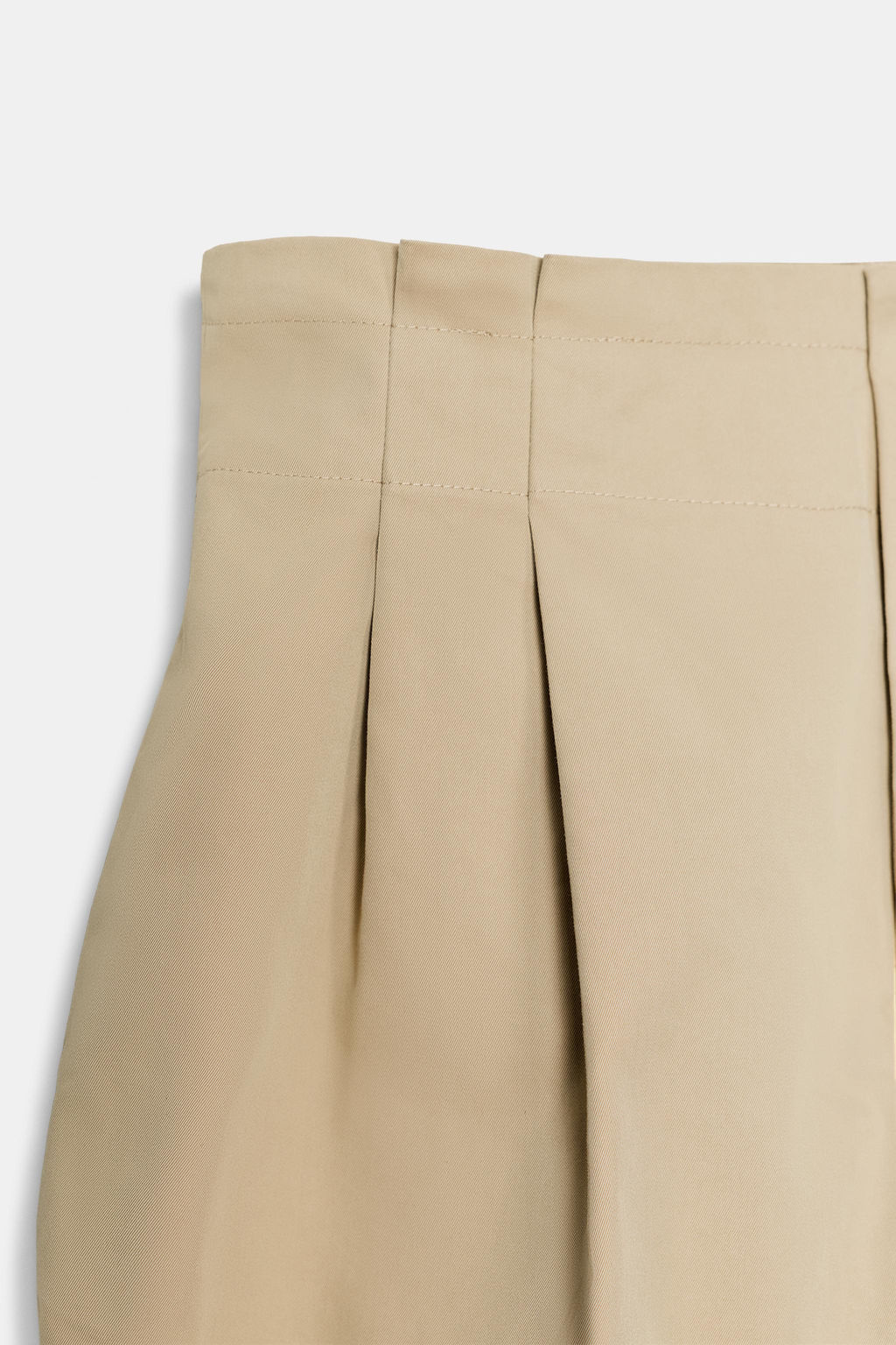 PANTALON PAPERBAG GLOBO / Camel claro - Zara фото 6