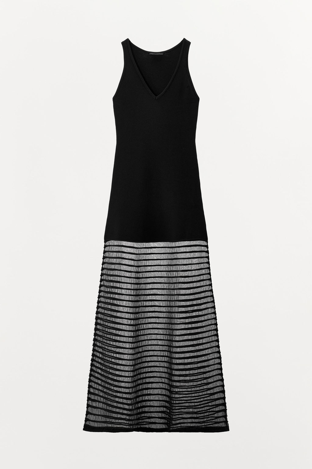 CONTRAST KNIT TULLE DRESS - Zara фото 10