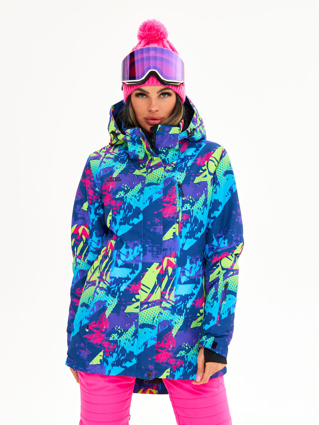 Женская горнолыжная сноубордическая куртка Alpha Endless Ultra Chaleur SNB 423/316_8 Разноцветный  фото 6