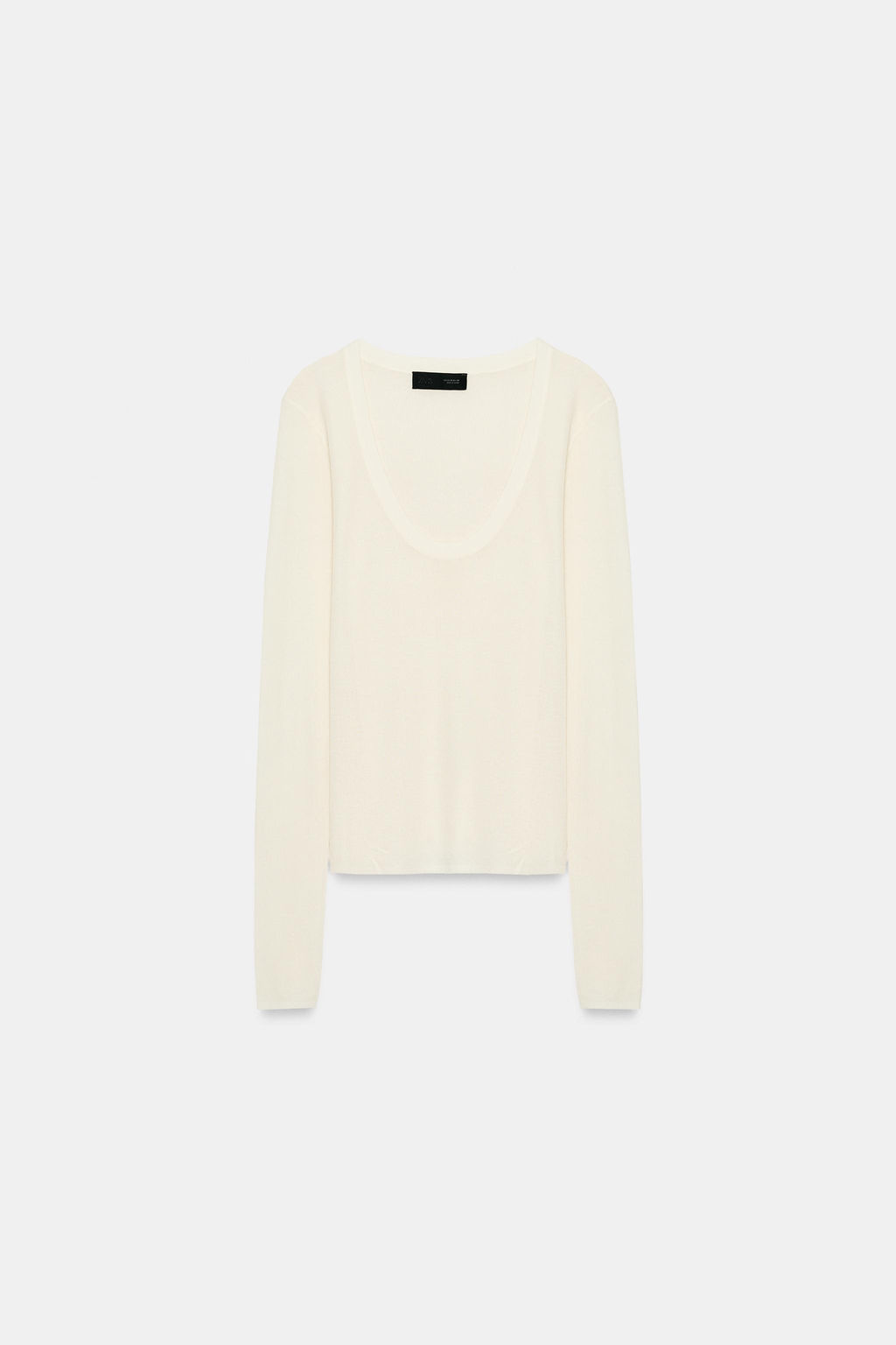 TOP PUNTO EXTRAFINO / Blanco - Zara фото 5