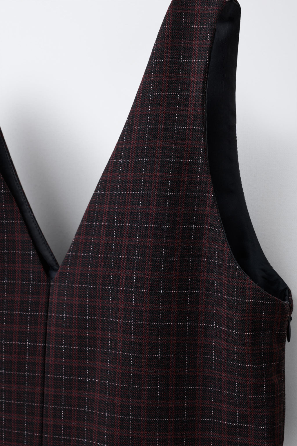 CHECK PINAFORE DRESS - Zara фото 3