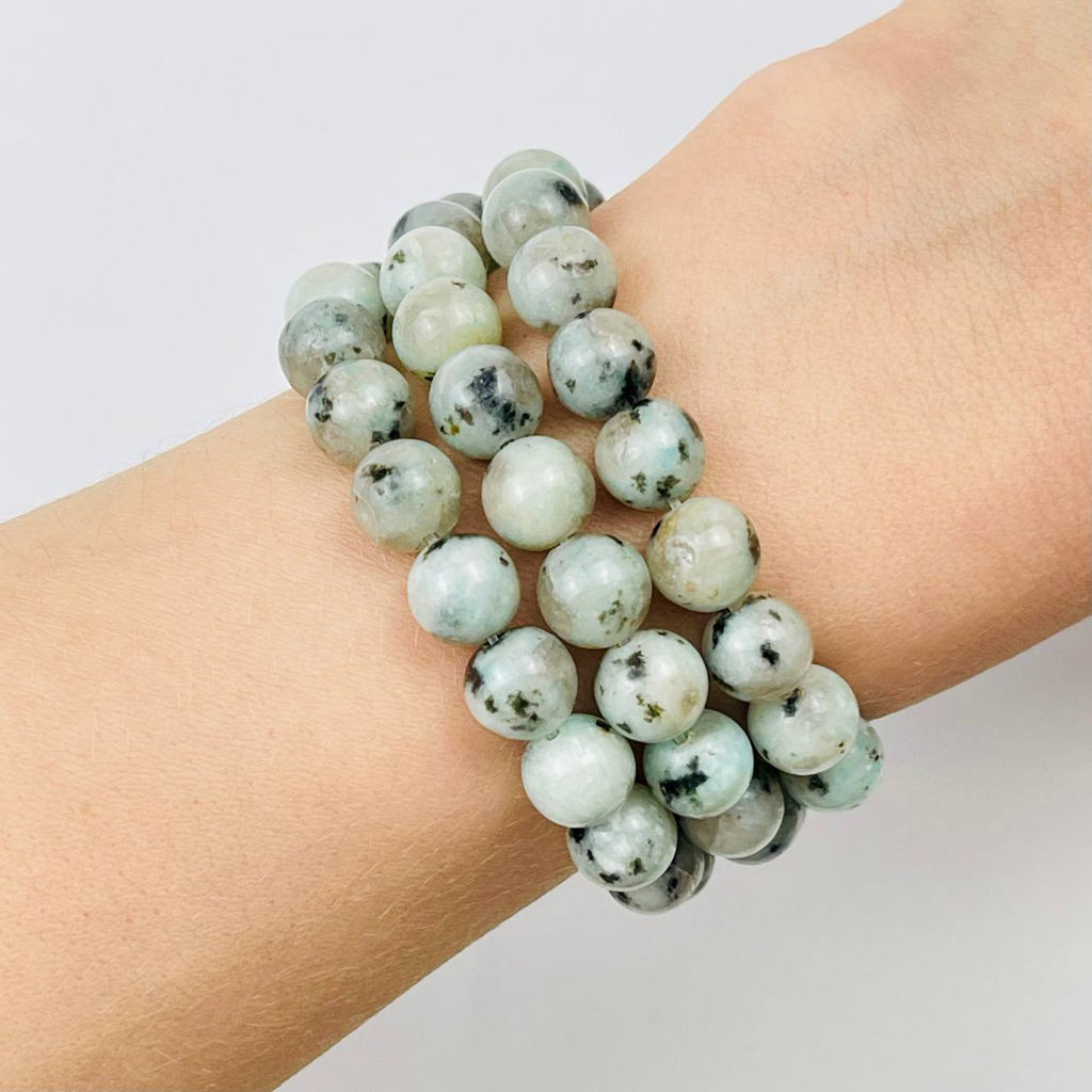 Бусины для украшений из перепелиной Яшмы (45 бусин)